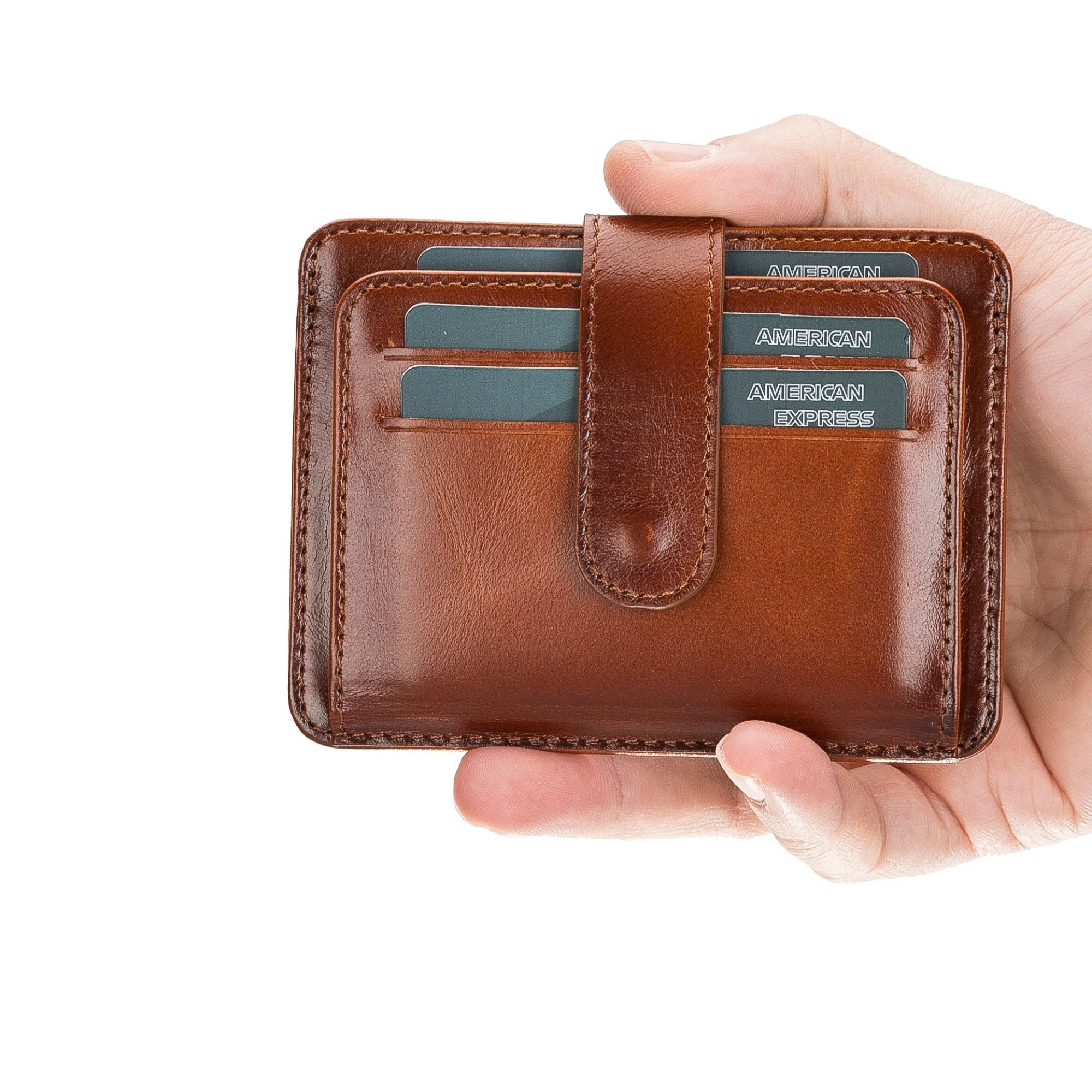 Cortez Handcrafted Leather Slim Wallet with Card Holder - TORONATA - #color_tan