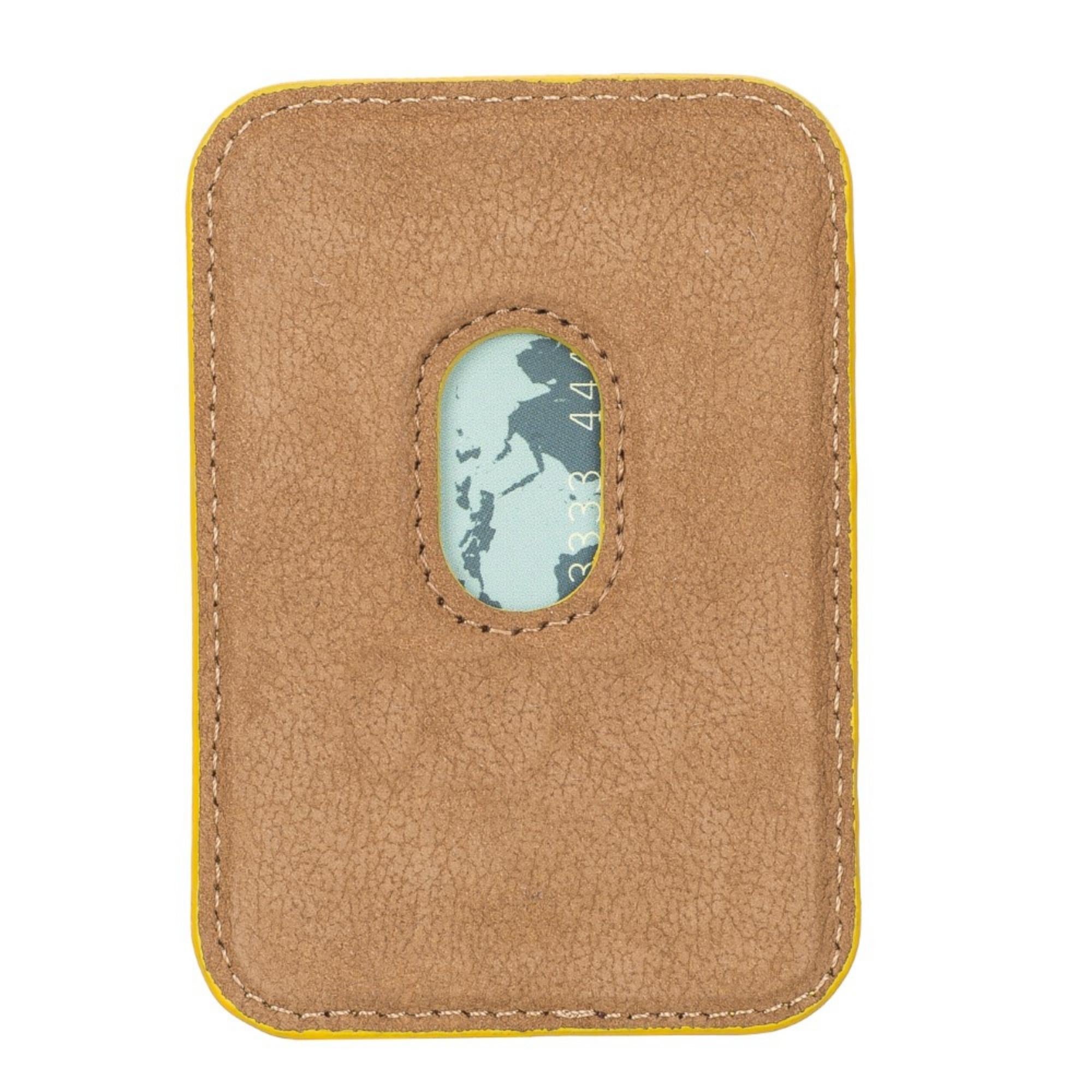 cortland full-grain leather card holder wallet with magnet - toronata -