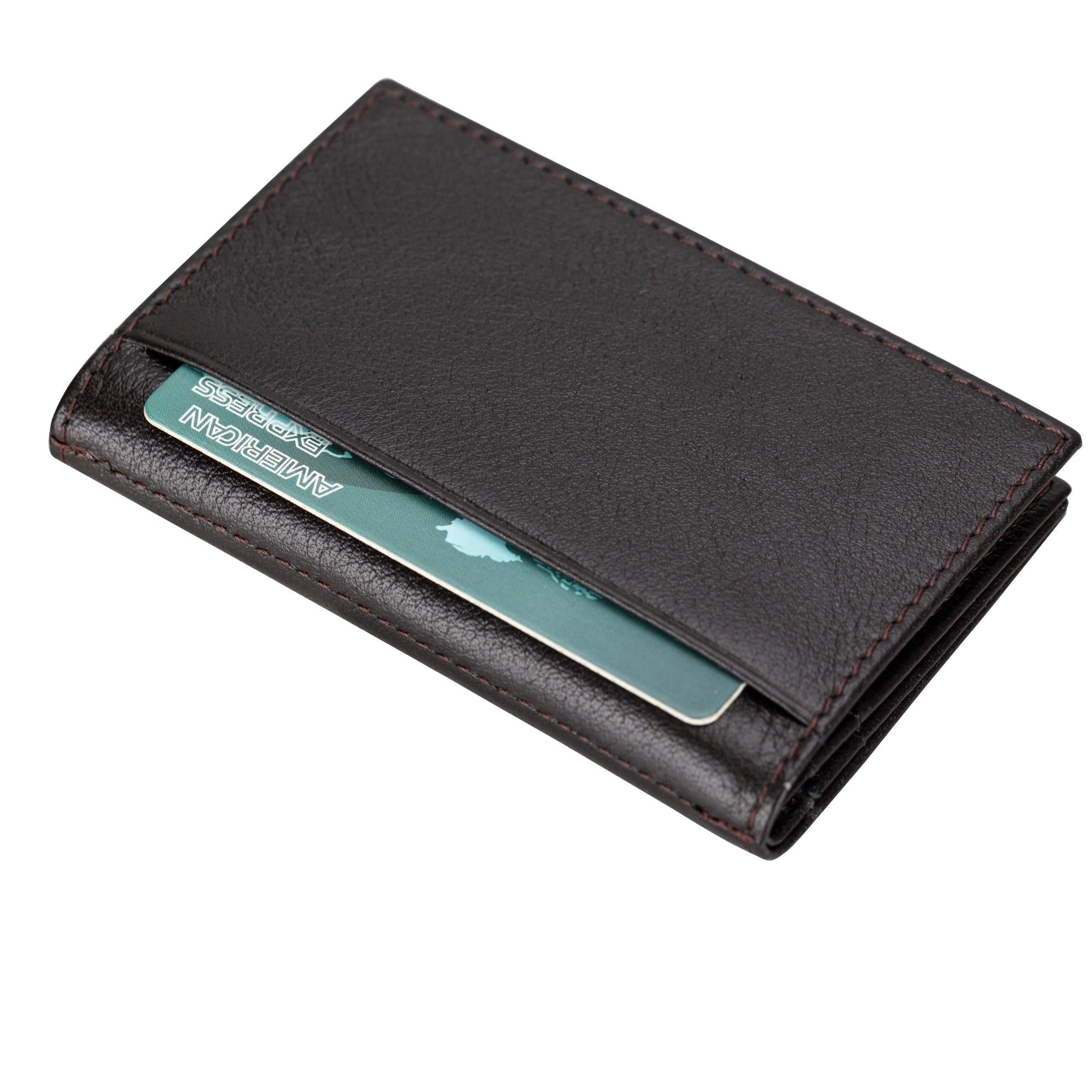 denver luxury full-grain leather cardholder for men - toronata -