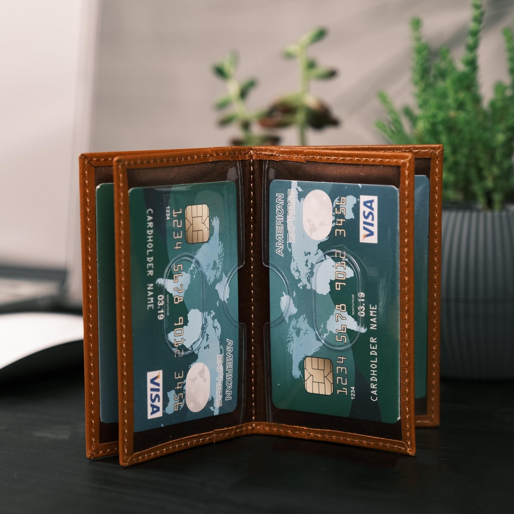 denver luxury full-grain leather cardholder for men - toronata -