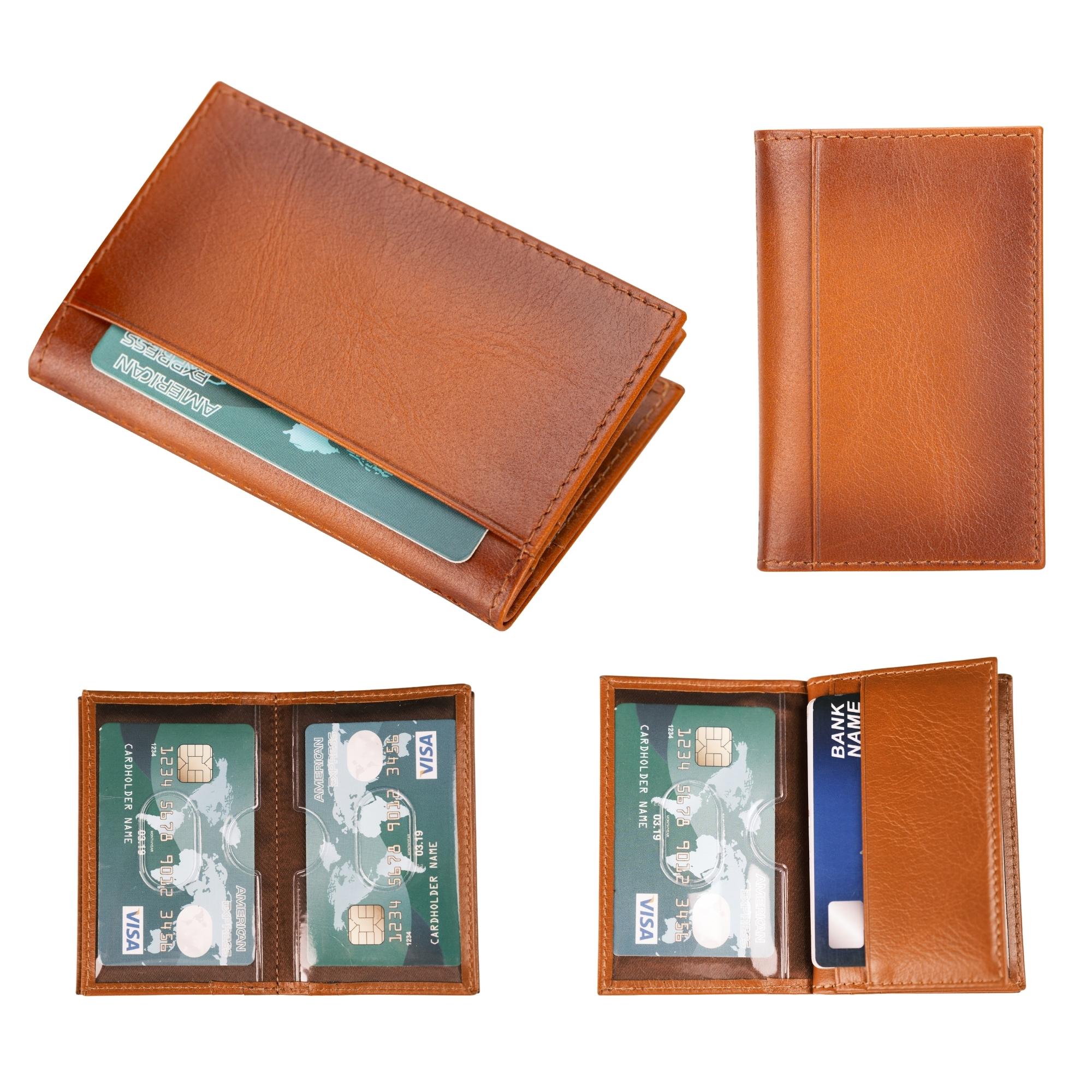 denver luxury full-grain leather cardholder for men - toronata - #color_tan