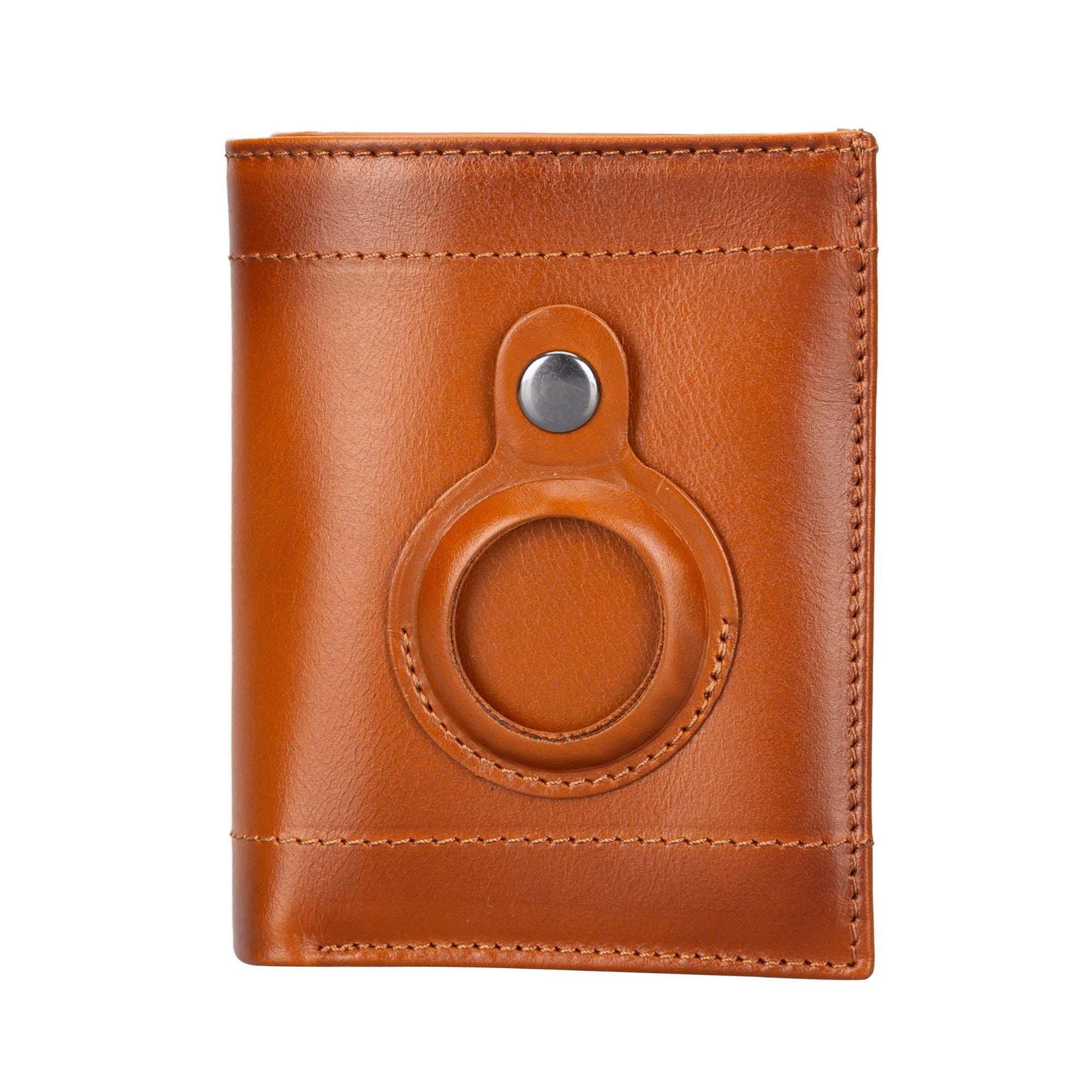 glendo apple airtag slot leather wallet, handcrafted, unisex - toronata -