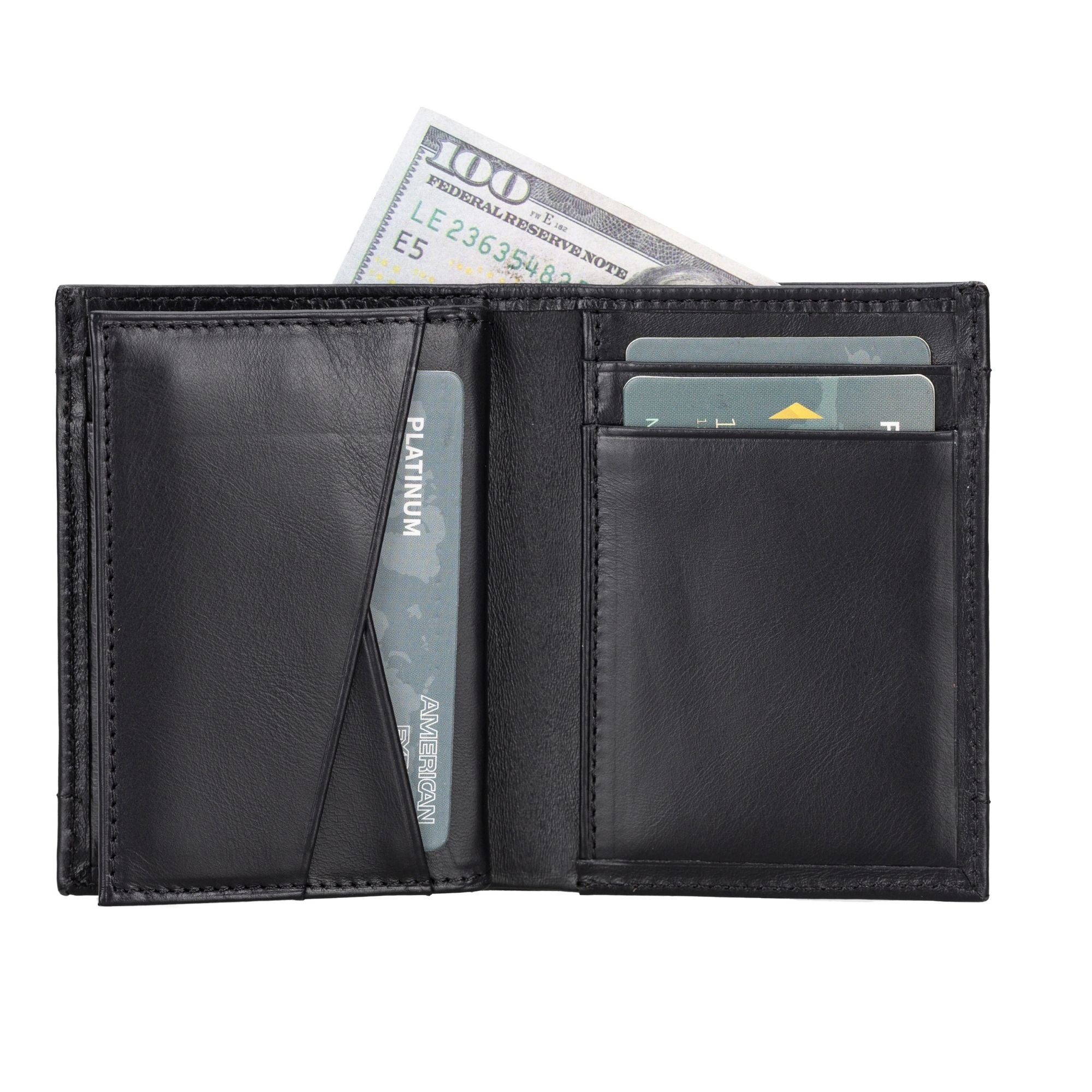 glendo apple airtag slot leather wallet, handcrafted, unisex - toronata -