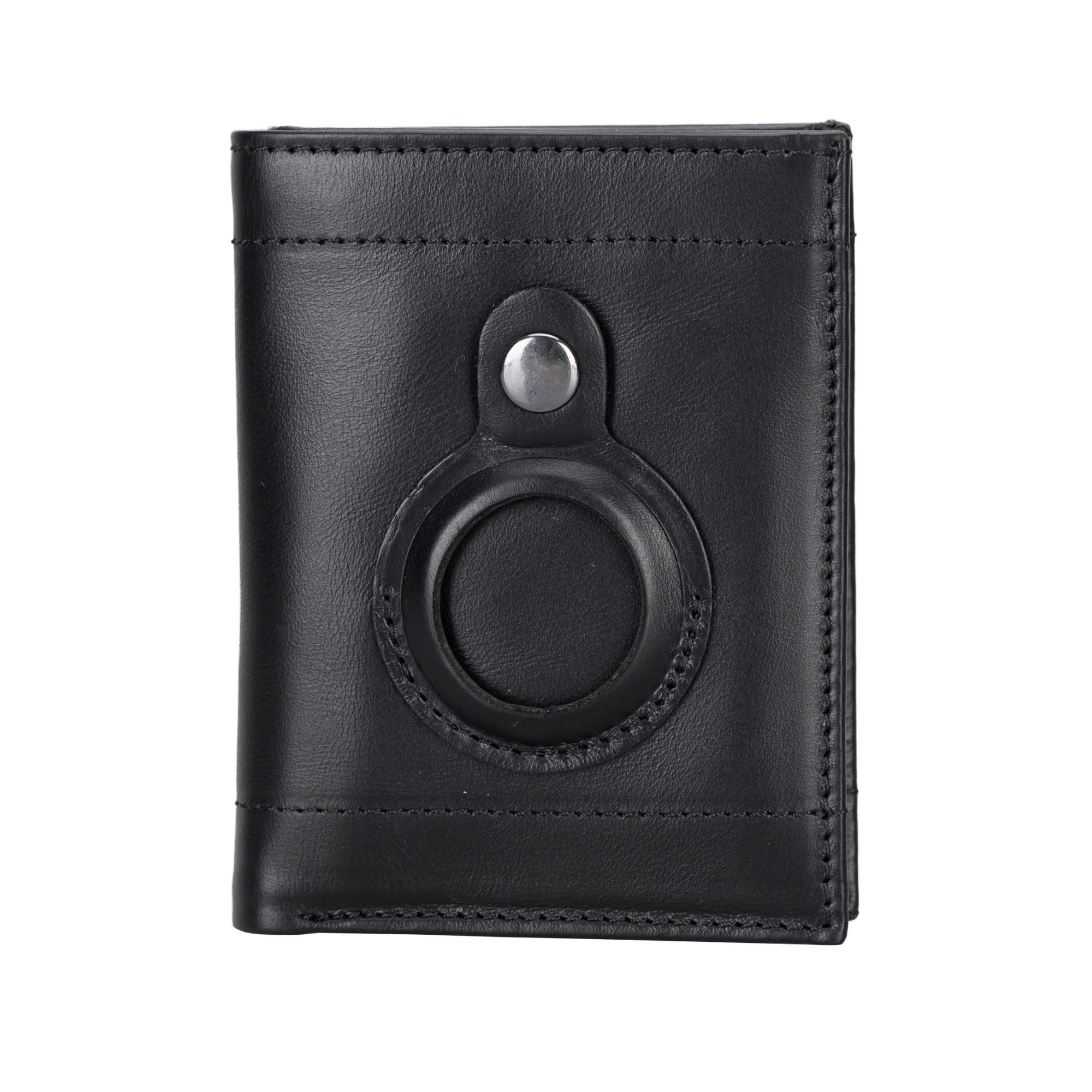glendo apple airtag slot leather wallet, handcrafted, unisex - toronata -