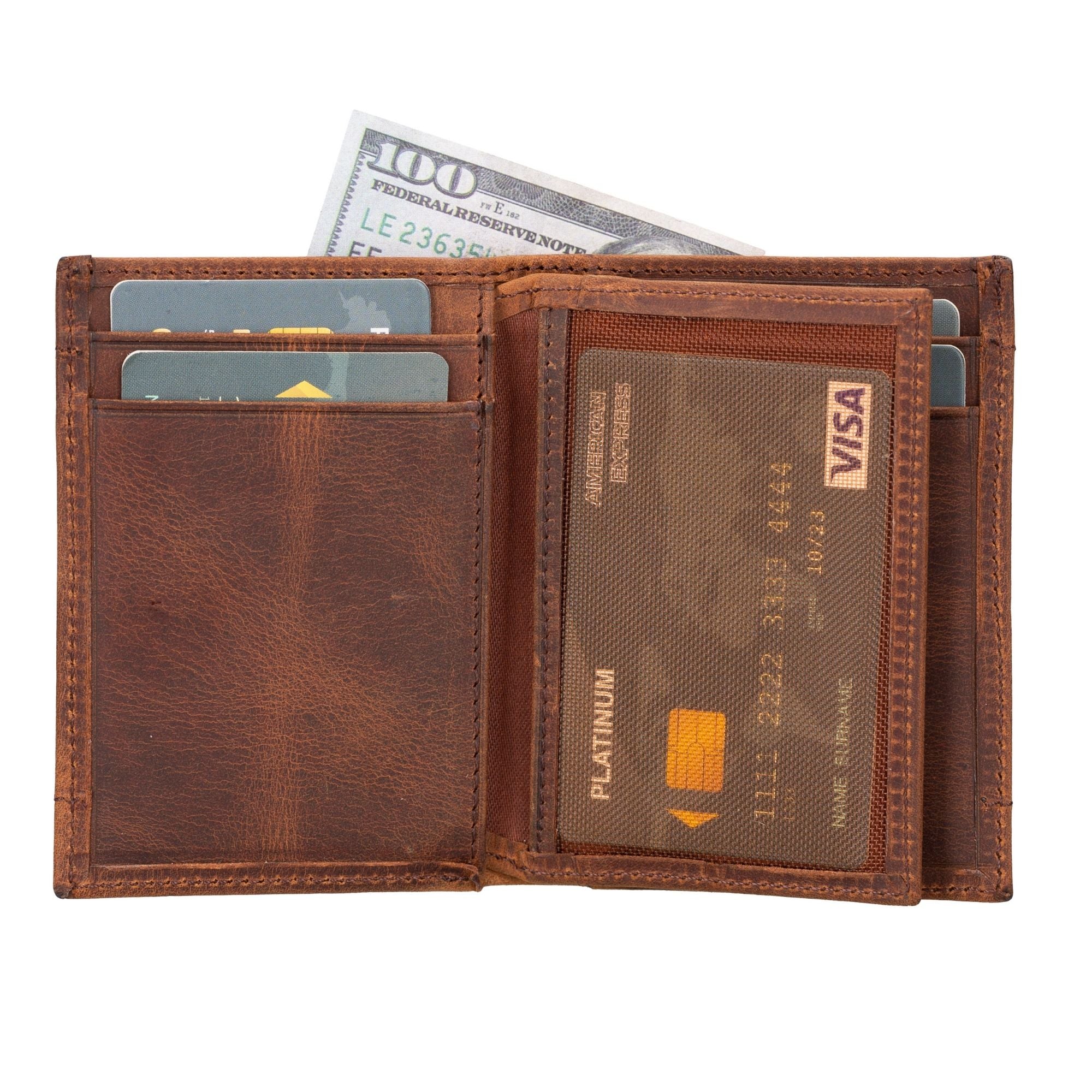glendo apple airtag slot leather wallet, handcrafted, unisex - toronata -