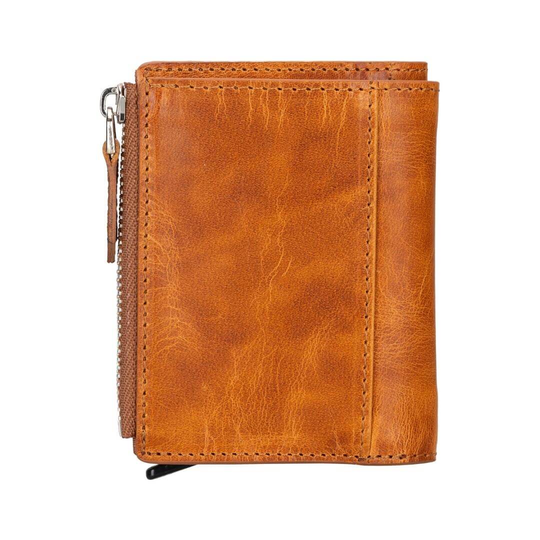 glenrock genuine cowhide leather pop up card holder wallet - toronata -