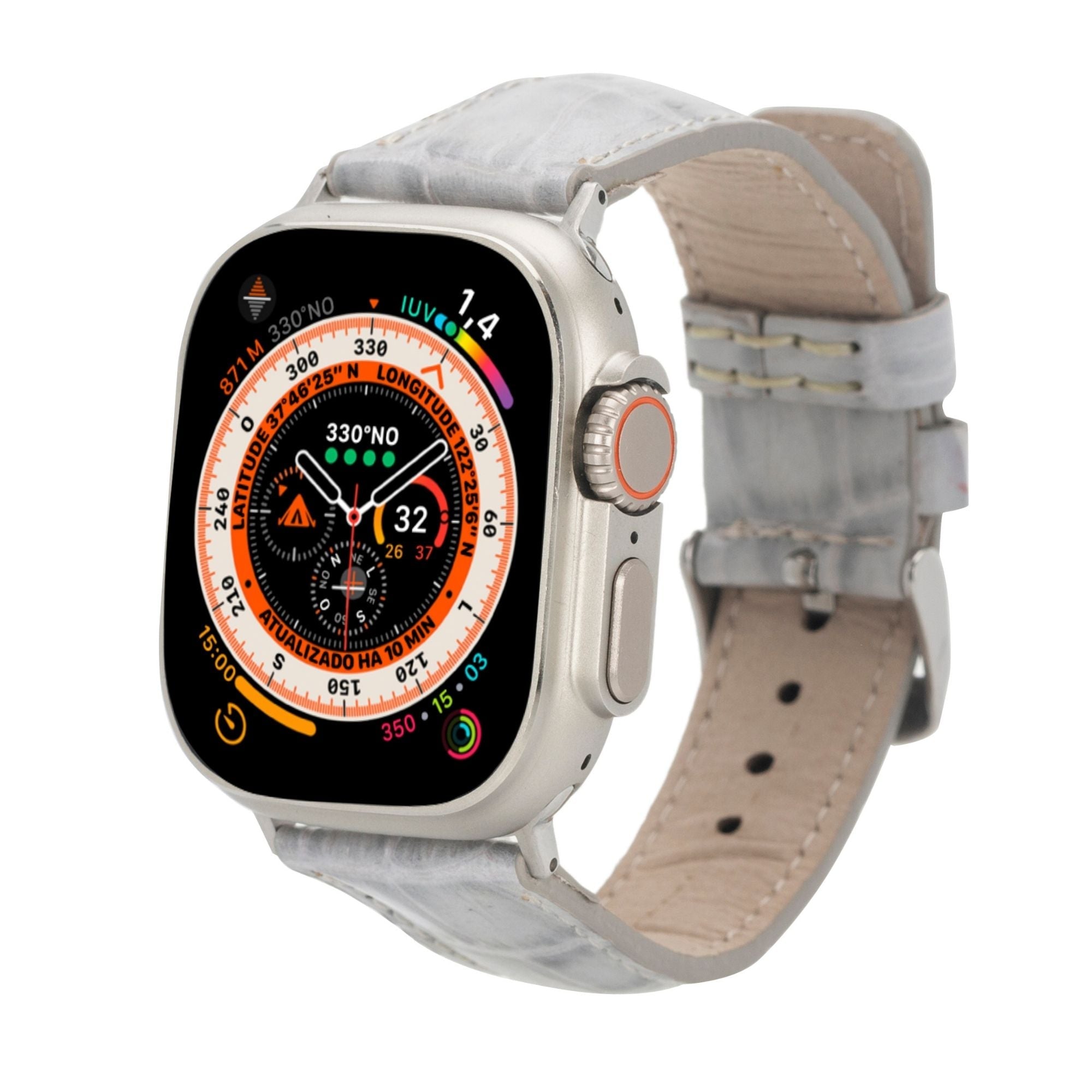 guernsey leather bands for apple watch 9, ultra 2 & se - toronata -