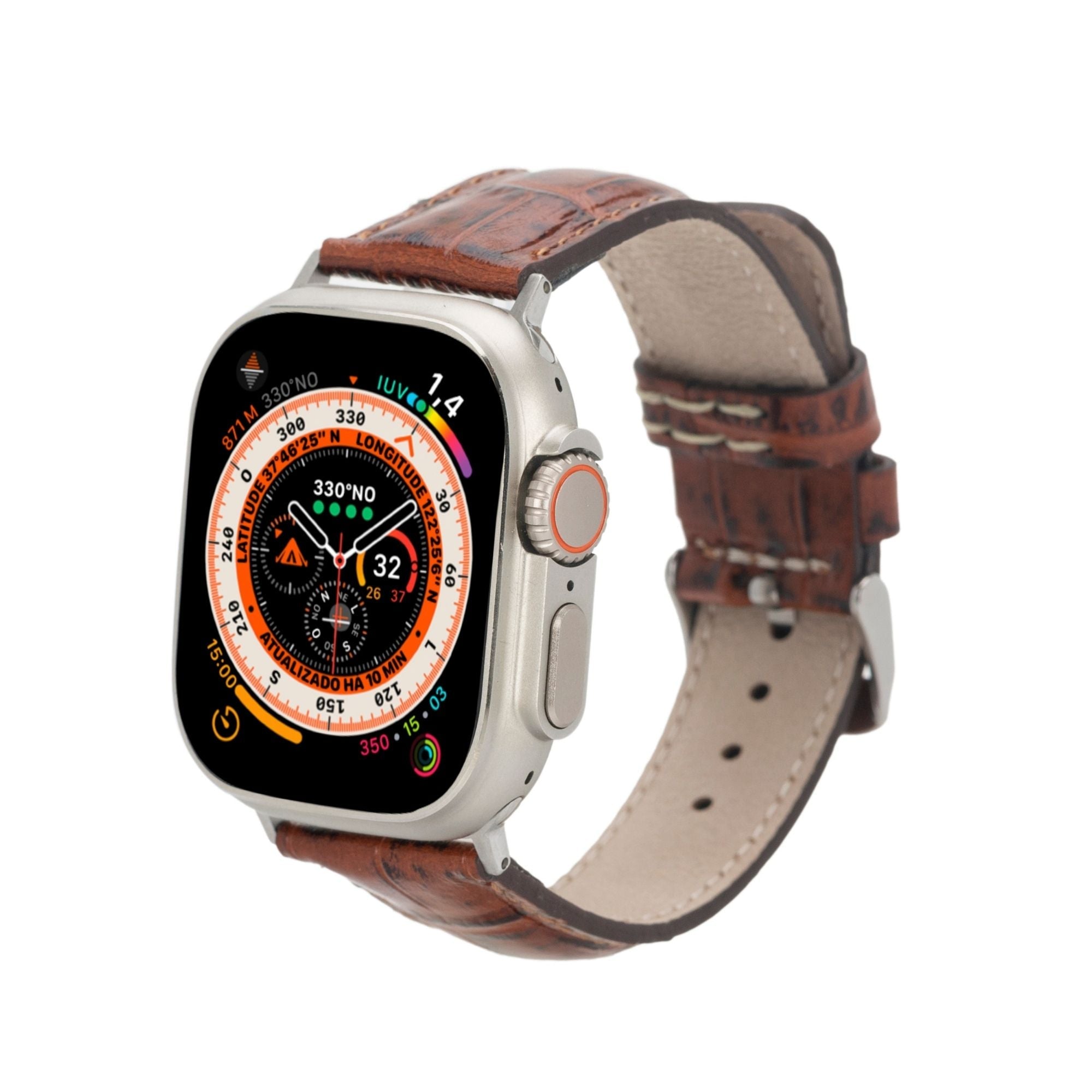 guernsey leather bands for apple watch 9, ultra 2 & se - toronata -