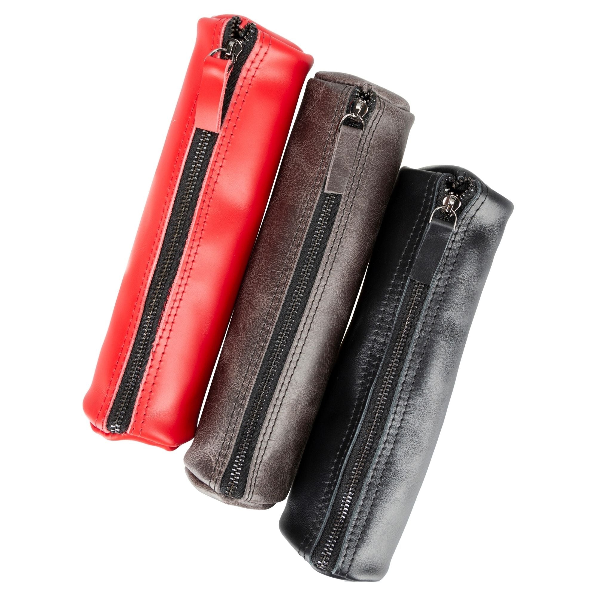 handmade genuine cow leather pencil case - toronata -