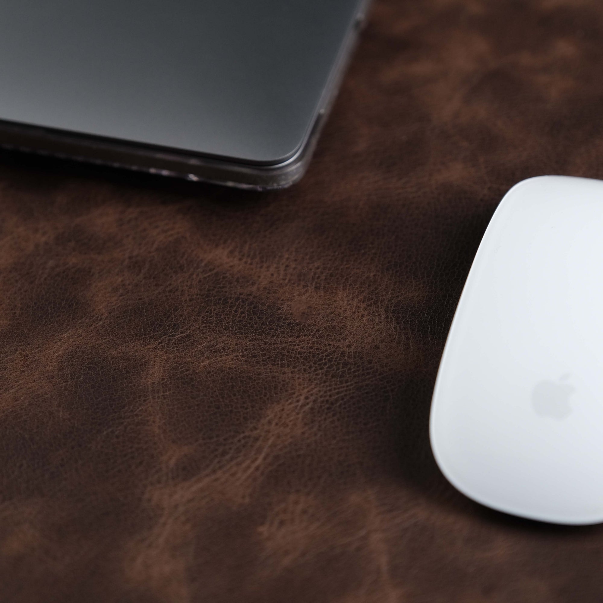 Jersey Dark Brown Leather Desk Pad for Office and Home - TORONATA - color_