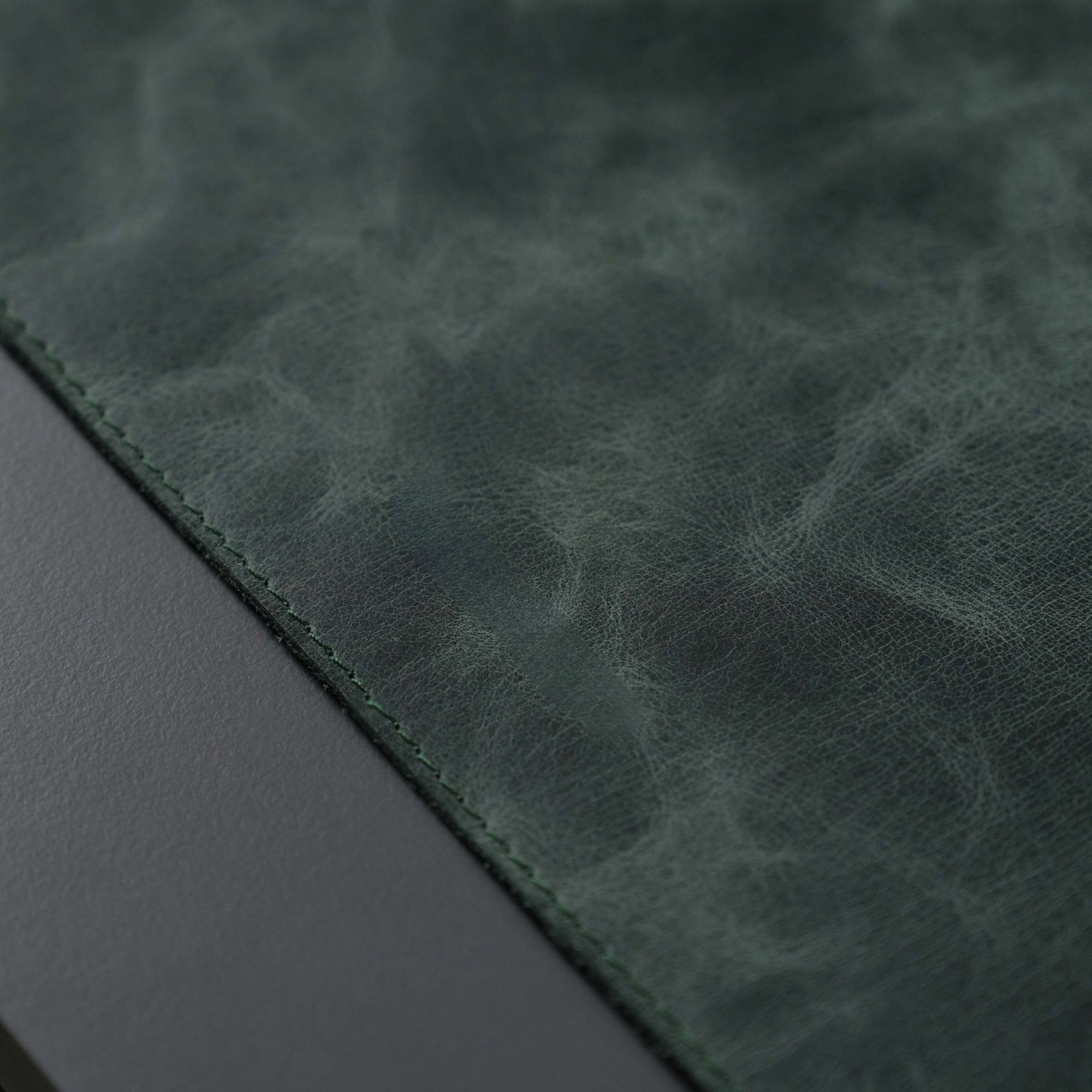 Jersey Dark Green Leather Desk Pad for Office and Home - TORONATA - color_