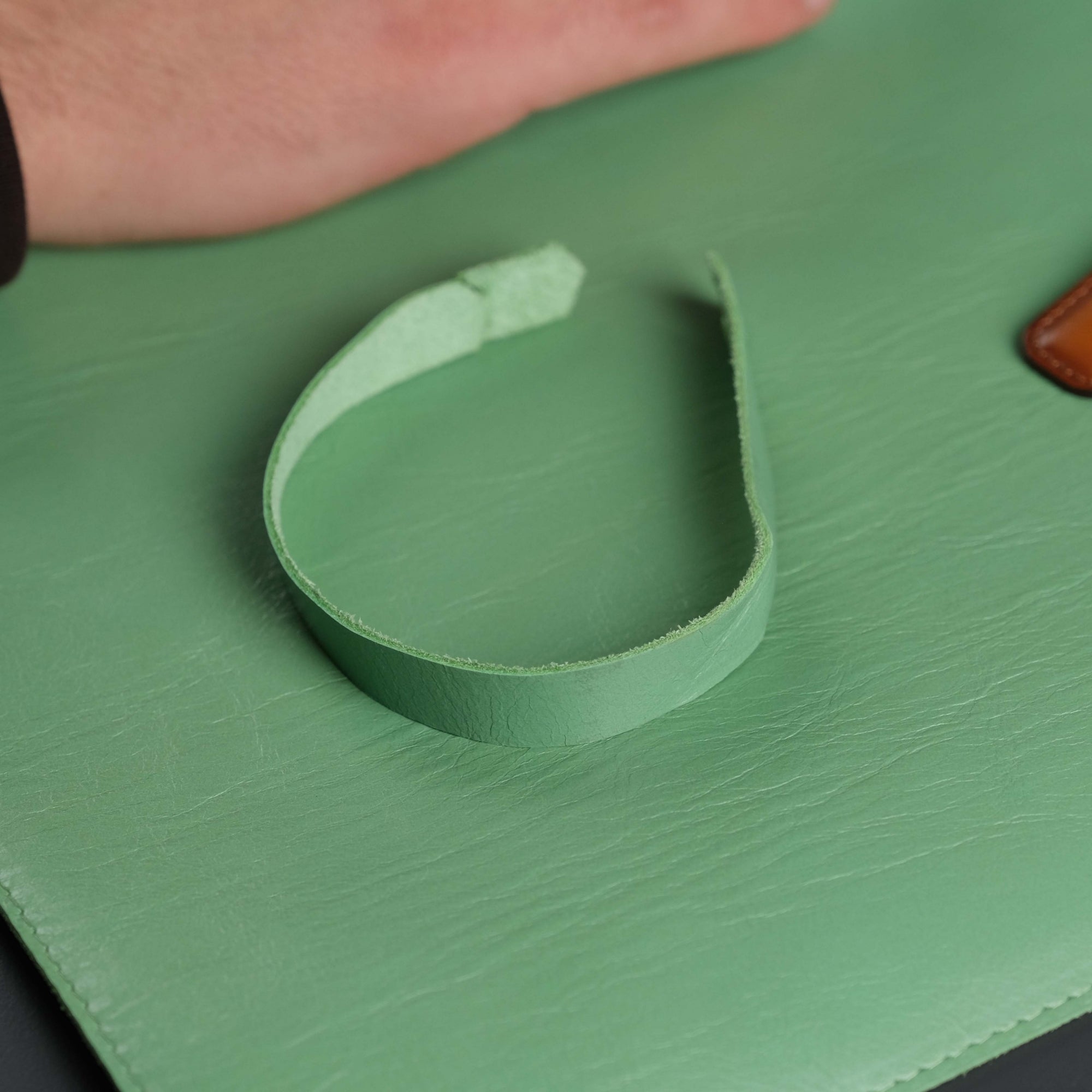 Jersey Green Leather Desk Pad for Office and Home - TORONATA - color_