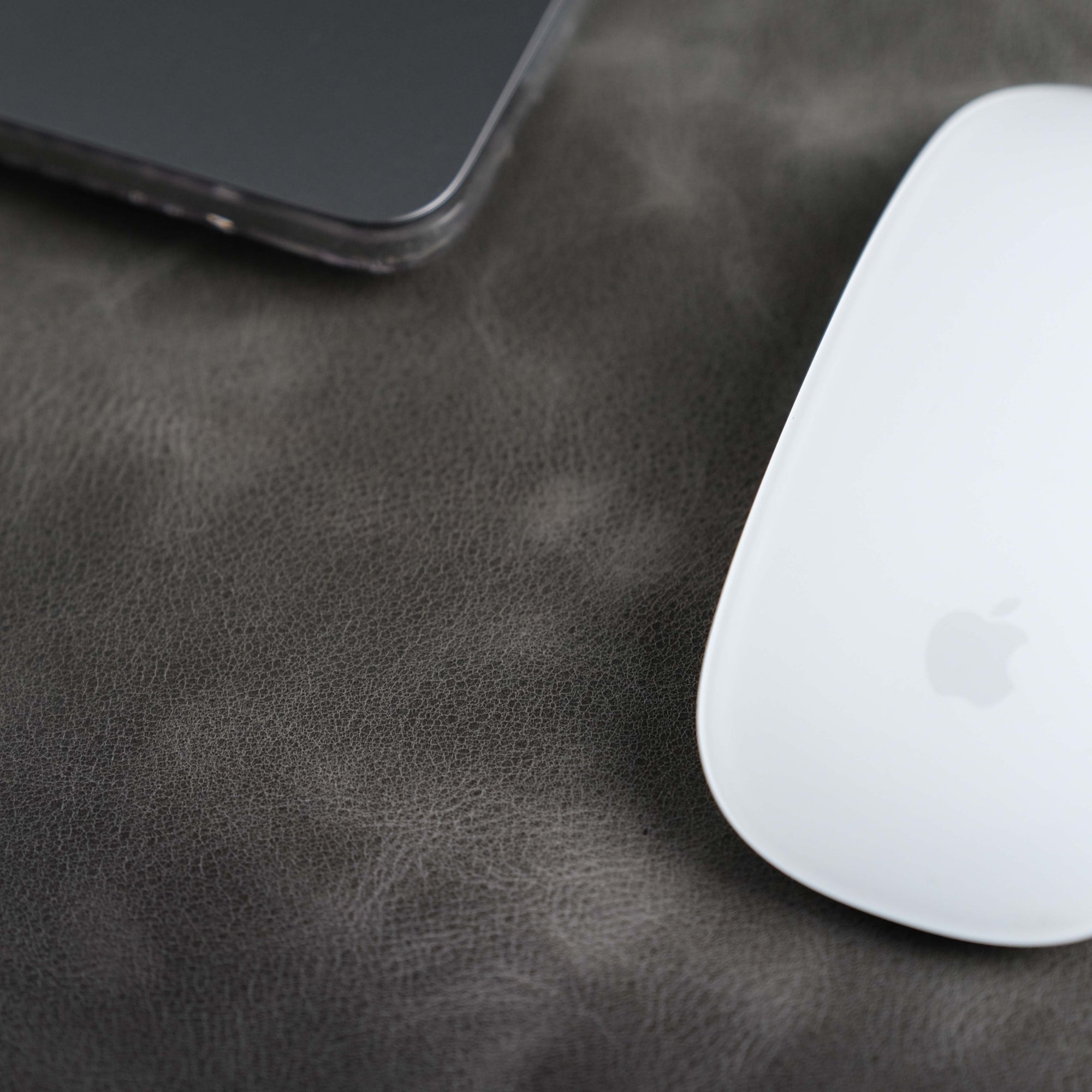 Jersey Grey Leather Desk Pad for Office and Home - TORONATA - color_