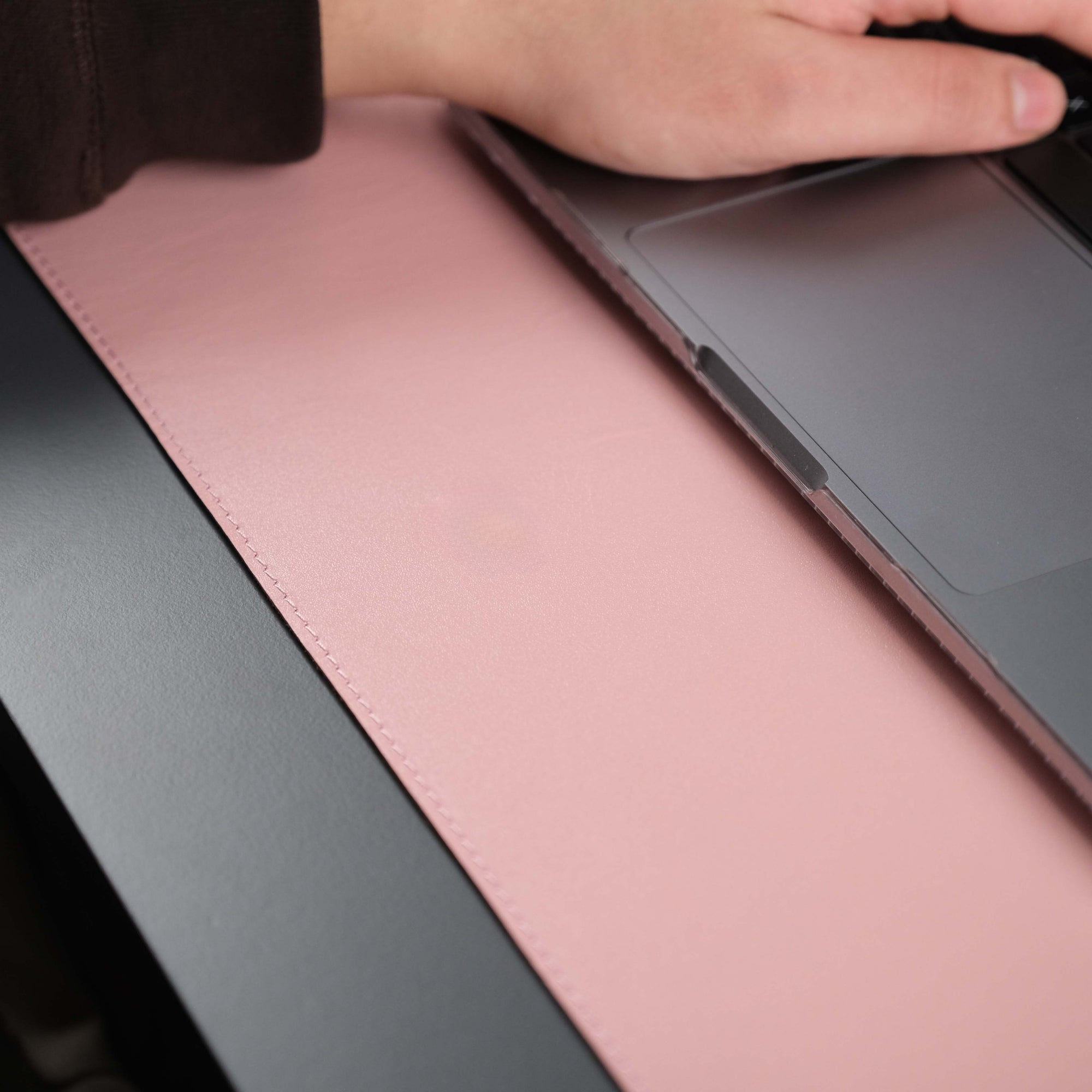 Jersey Pink Leather Desk Pad for Office and Home - TORONATA - color_