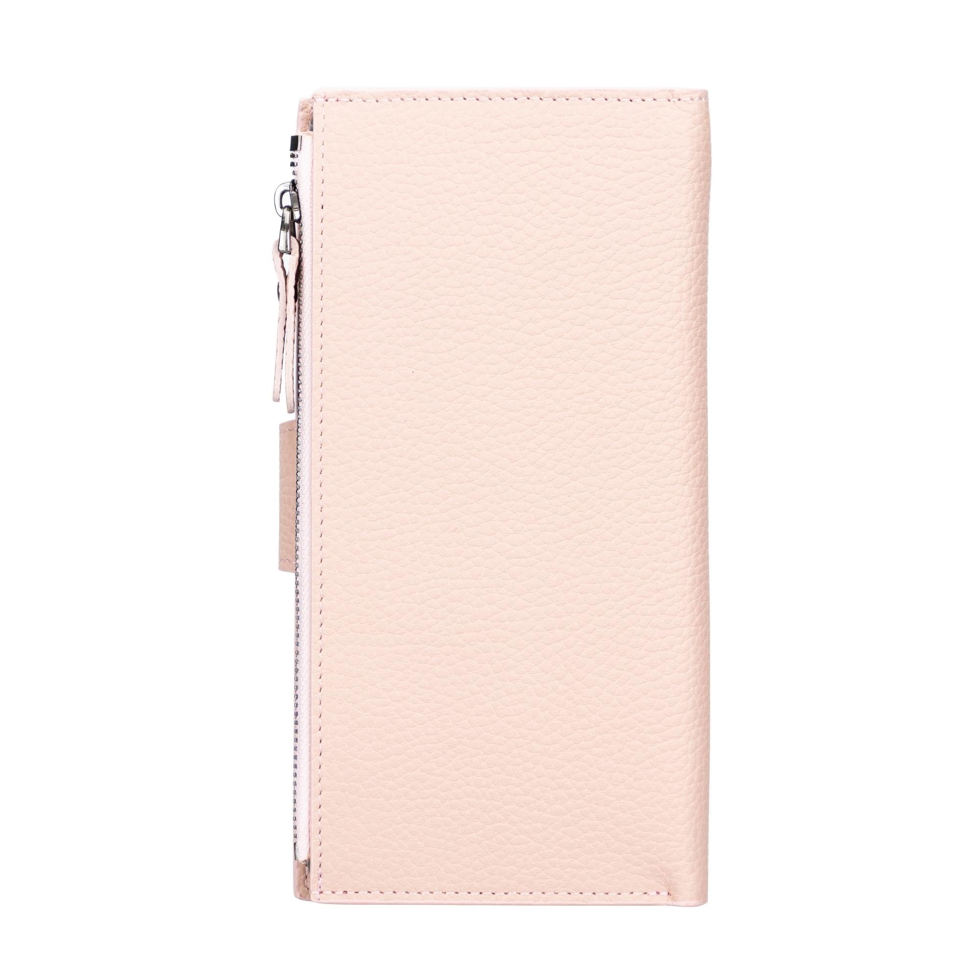 kaycee leather women's cell phone wallet with strap - toronata -