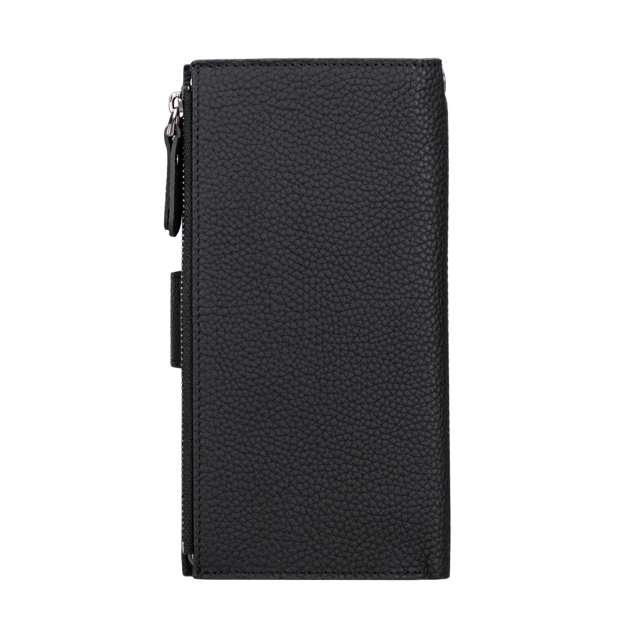 kaycee leather women's cell phone wallet with strap - toronata -