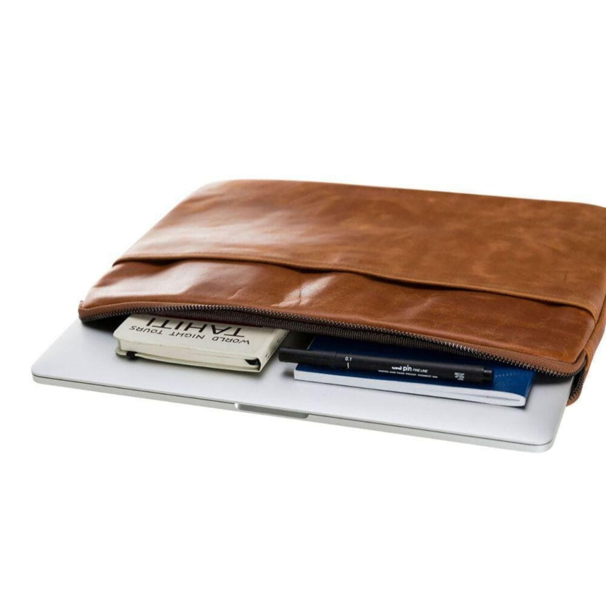 kemmerer leather sleeve for ipad and macbook - toronata - #color_tan