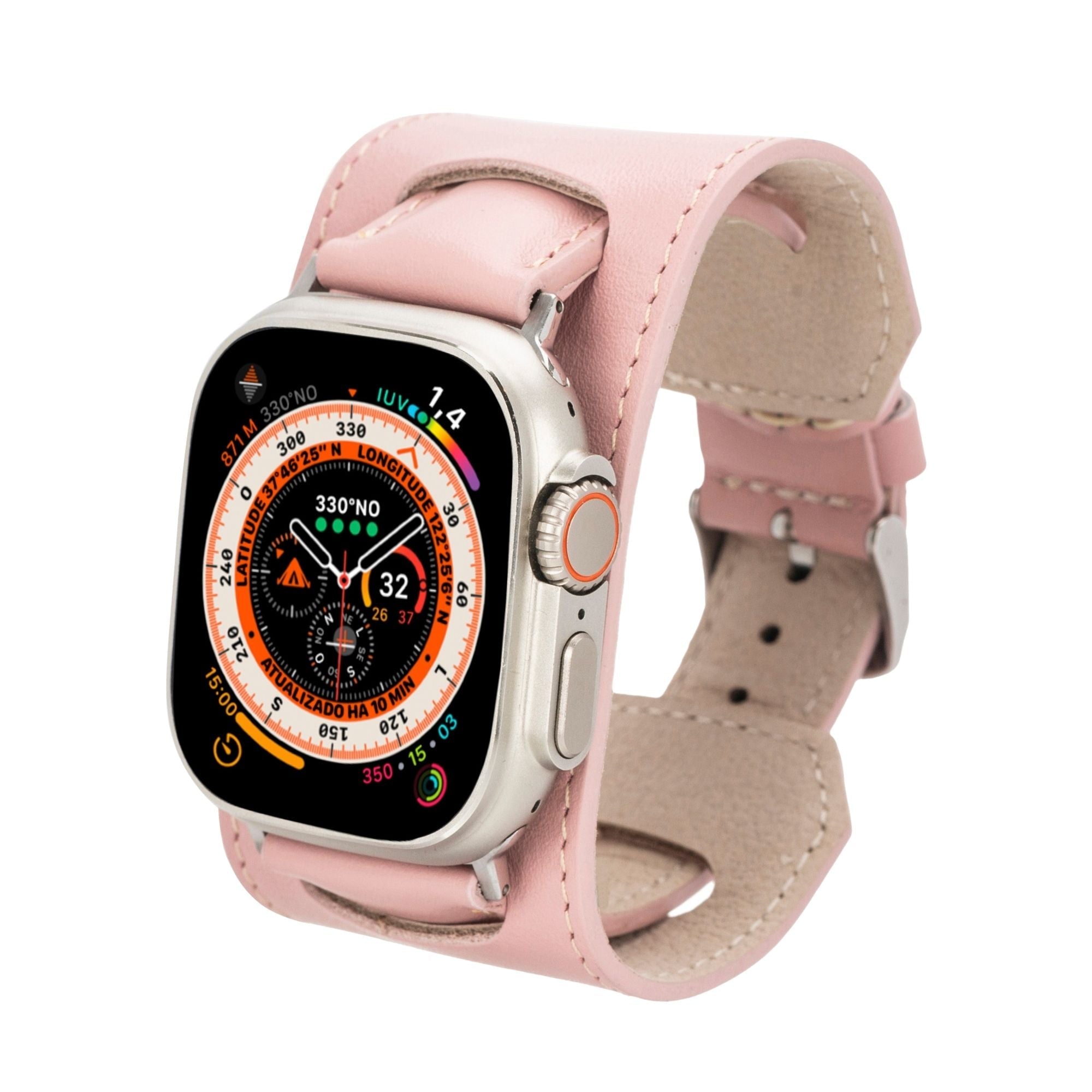 moorcroft cuff leather bands for apple watch - toronata -