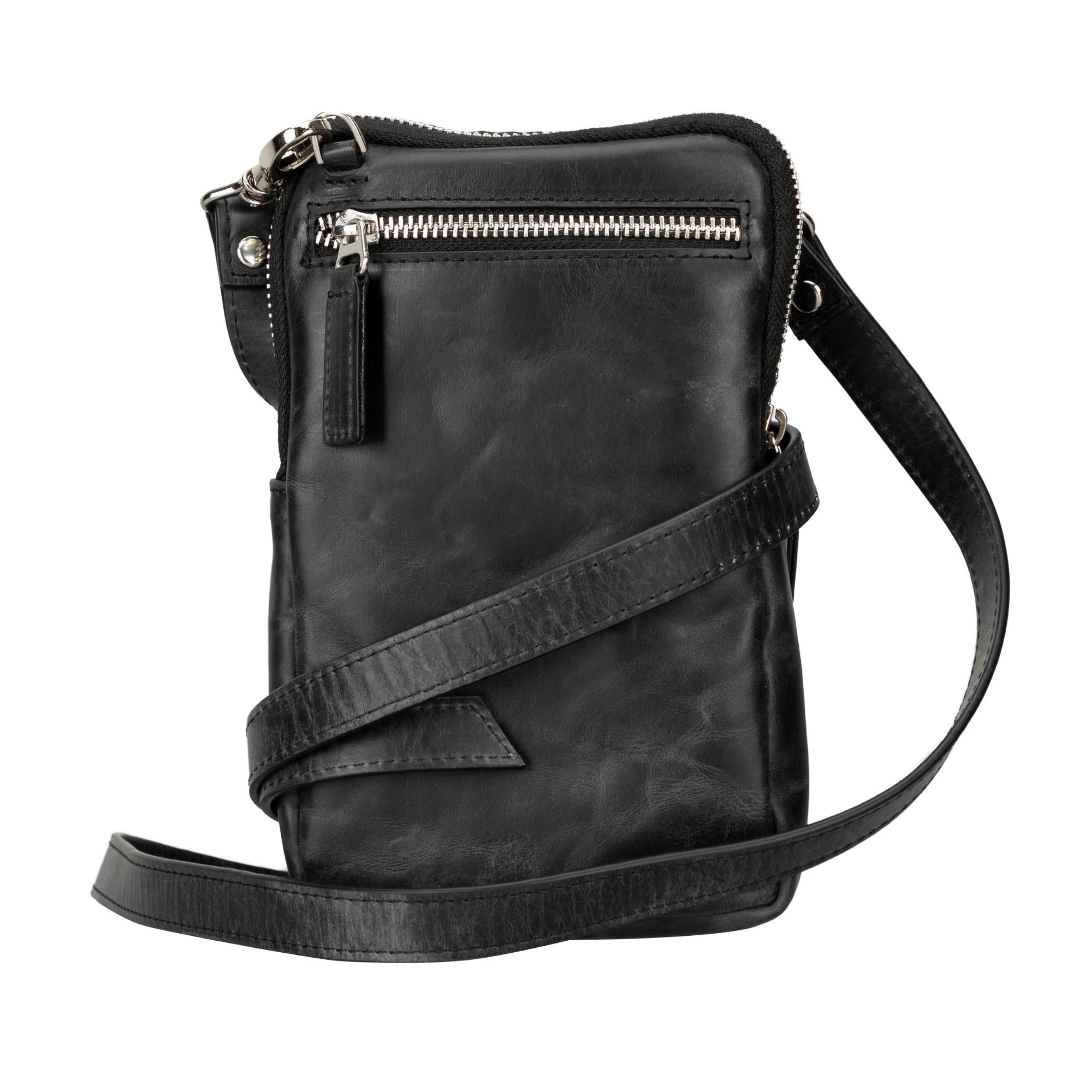 niagara leather crossbody phone bag for men - toronata -