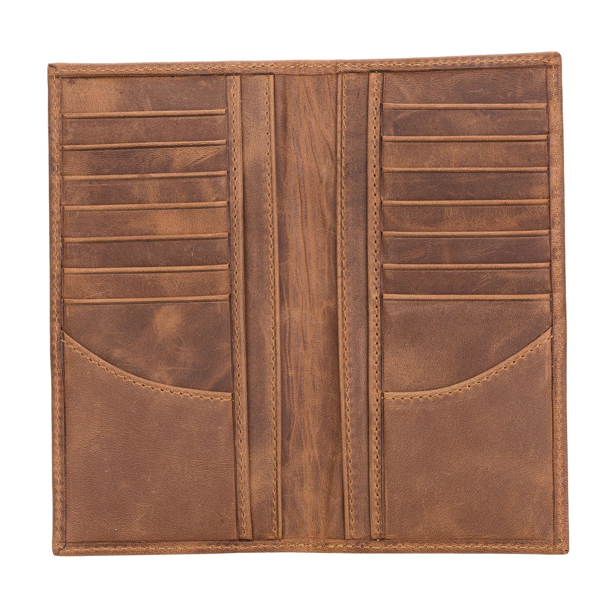 Ouray Handmade Full-Grain Leather Long Wallet for Men and Women - TORONATA -