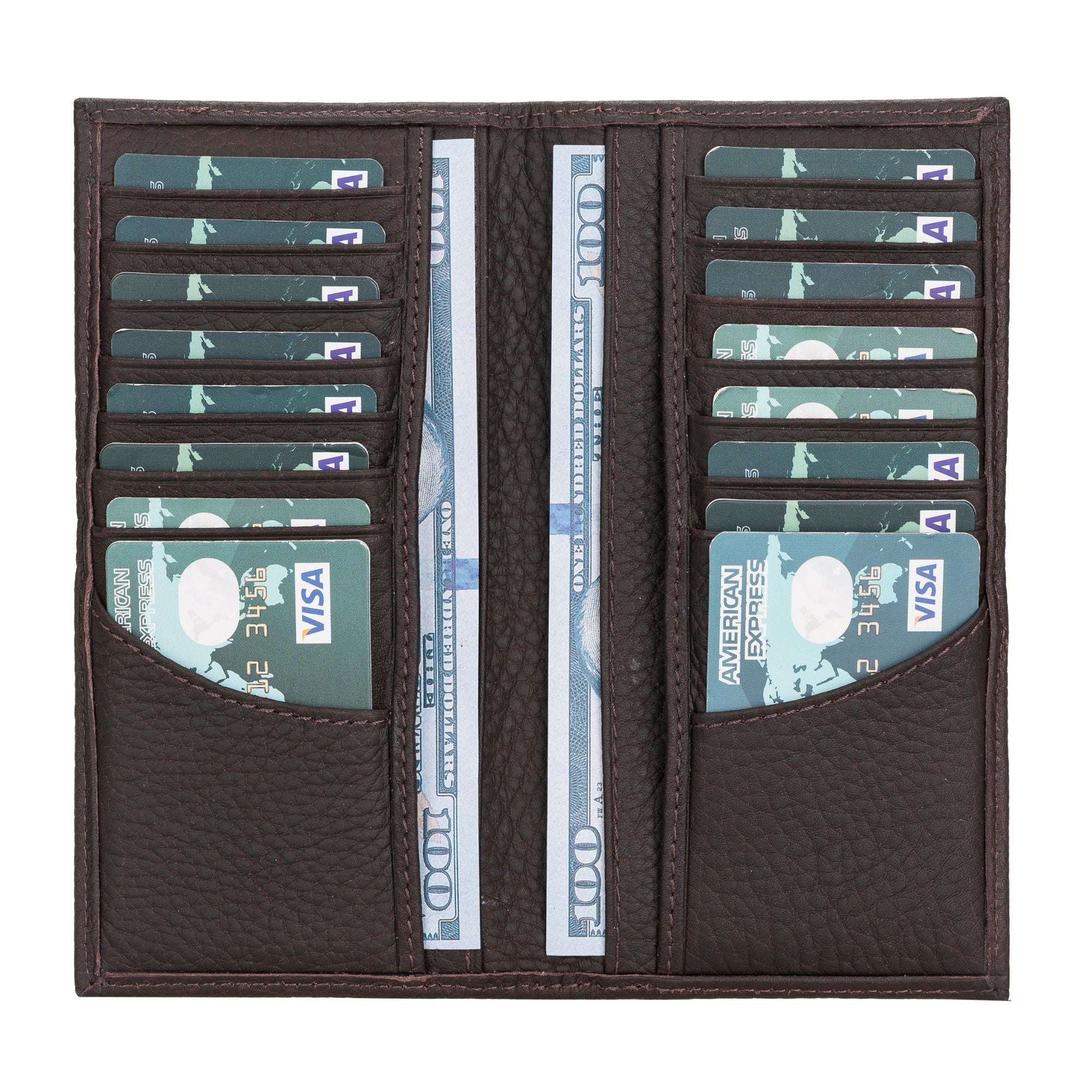 Ouray Handmade Full-Grain Leather Long Wallet for Men and Women - TORONATA -