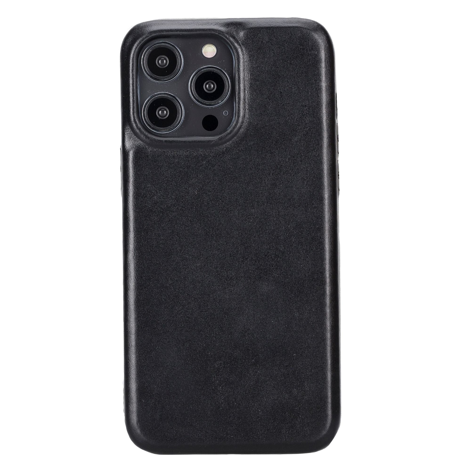 Pinedale Leather Snap-on Case for iPhone 14 Series - iPhone 14 Pro Max - Black - TORONATA