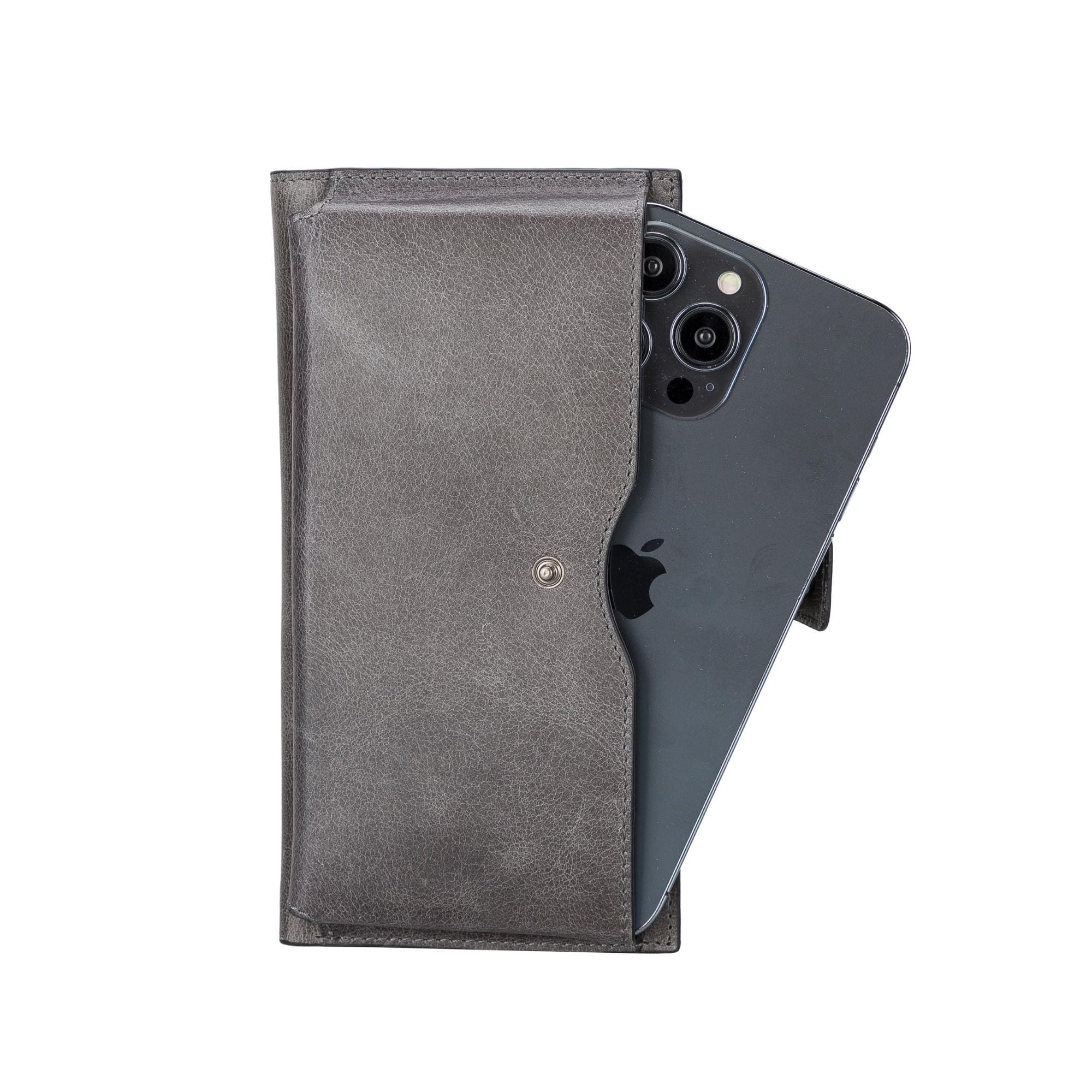 riverton women's leather wallet with cell phone section - toronata -