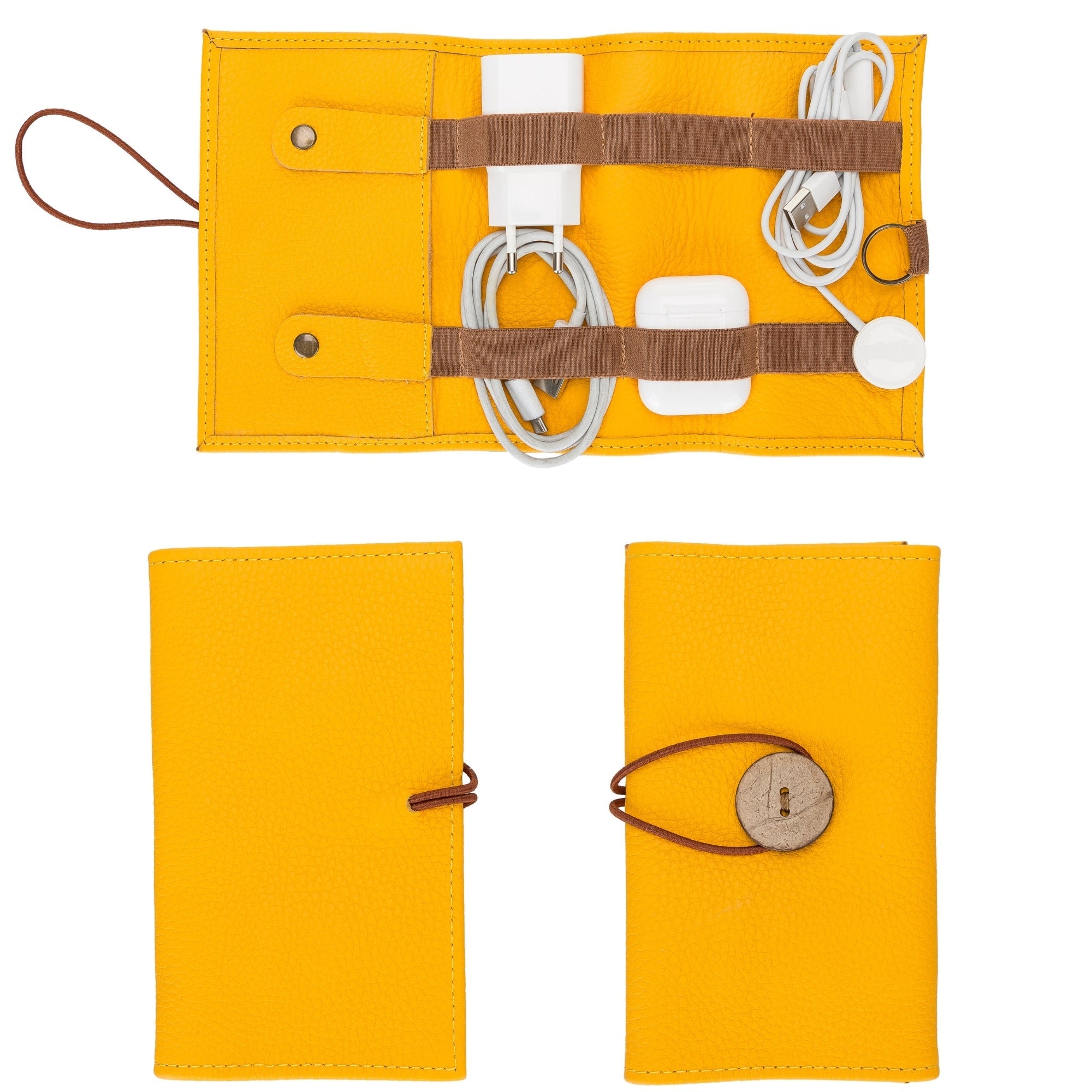 Salida Travel Pouch and Premium Leather Cable Organizer - TORONATA -