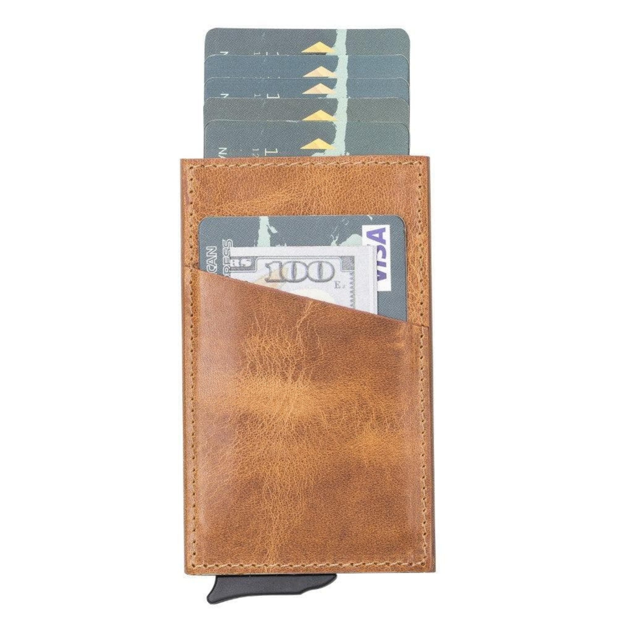 telluride leather popup cardholder for men and womentoronata -