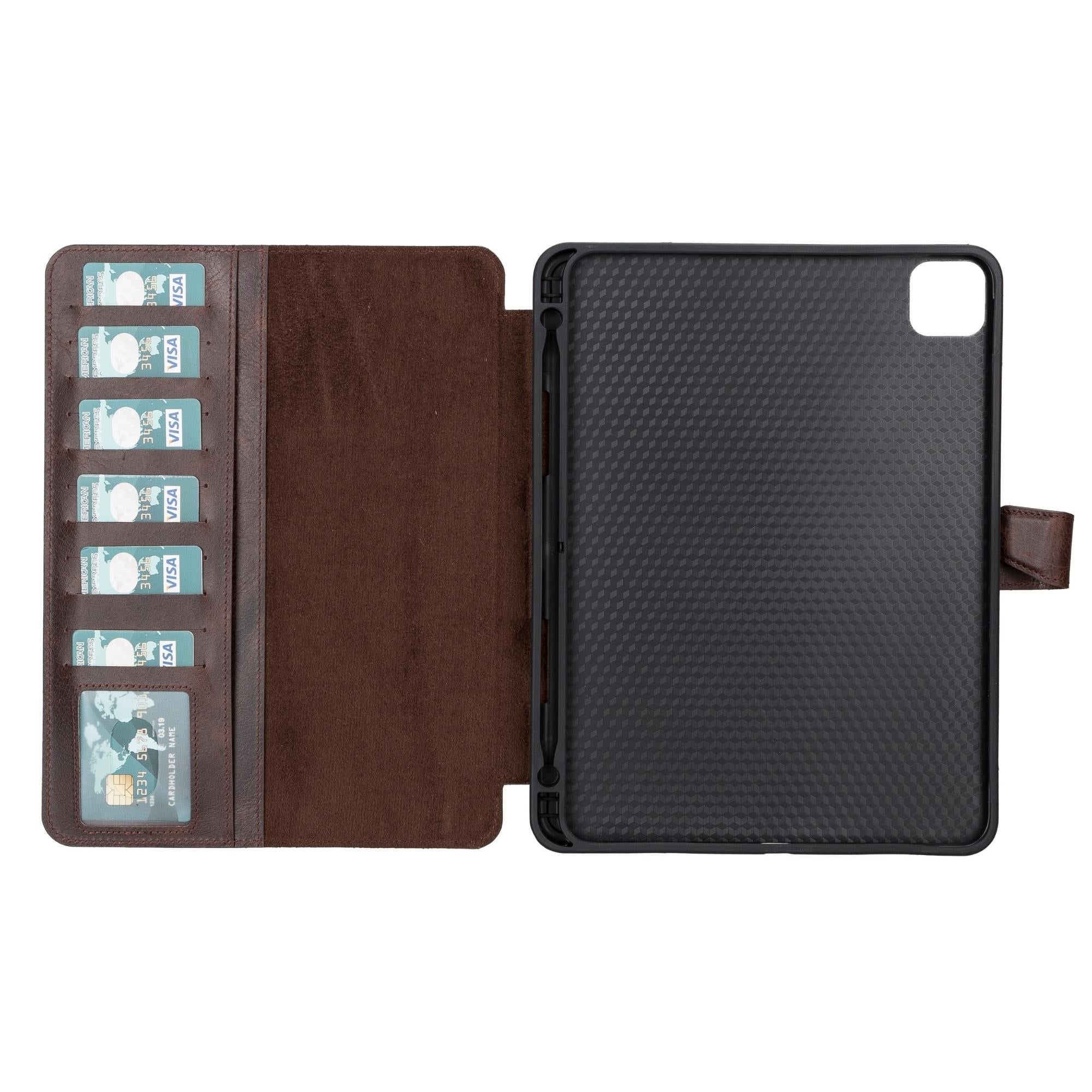 utica leather wallet case for ipad pro 12.9-inch - toronata -