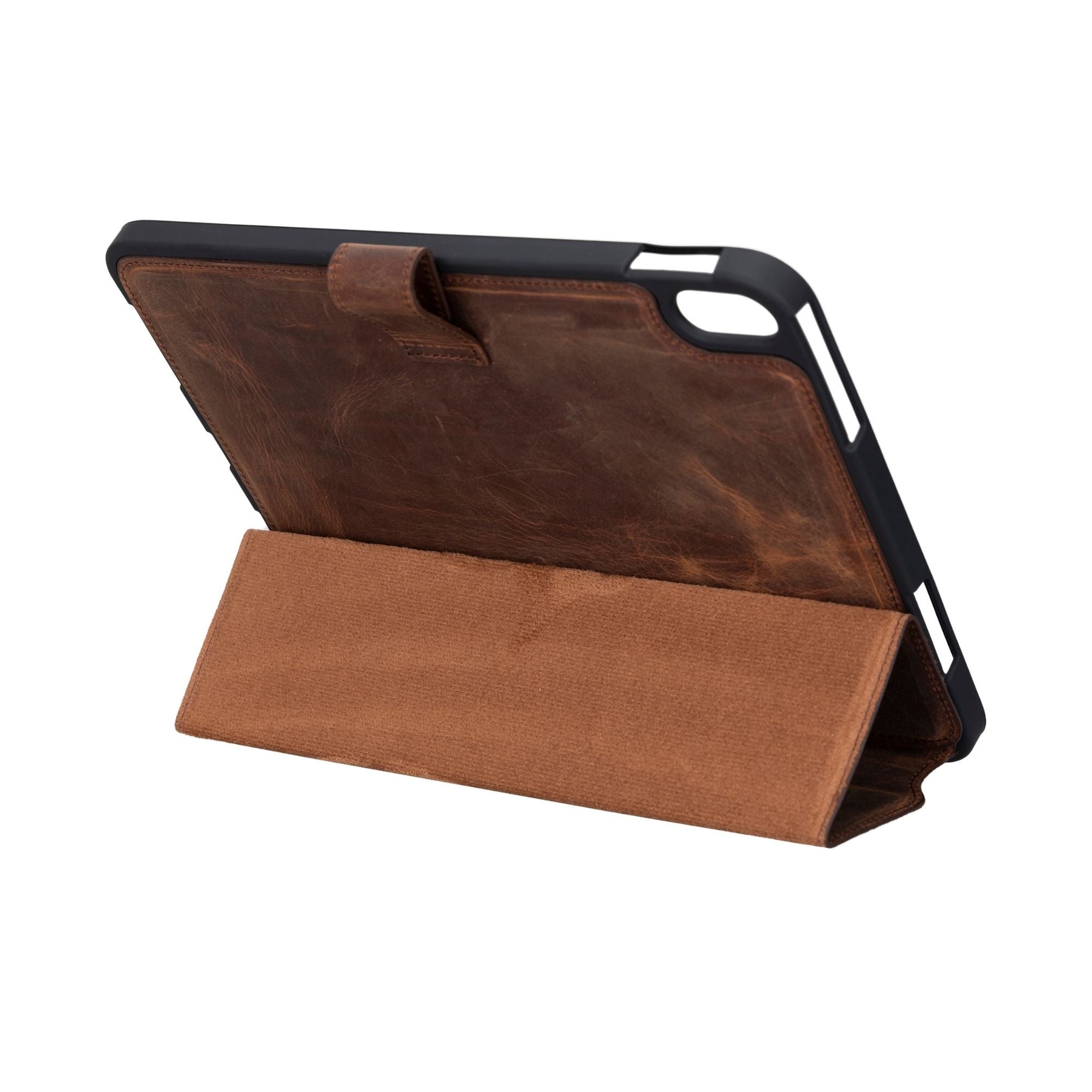 Wheatland Leather Case for Apple iPad 10.9" 10th Generation - AirPad 10th Generation 10.9" - Dark Brown - TORONATA