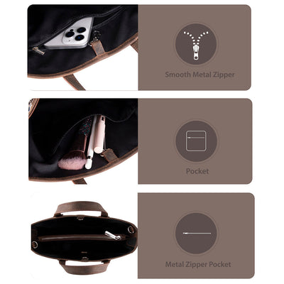 Mesa Leather Tote Bag for Women – Genuine Leather | TORONATA 