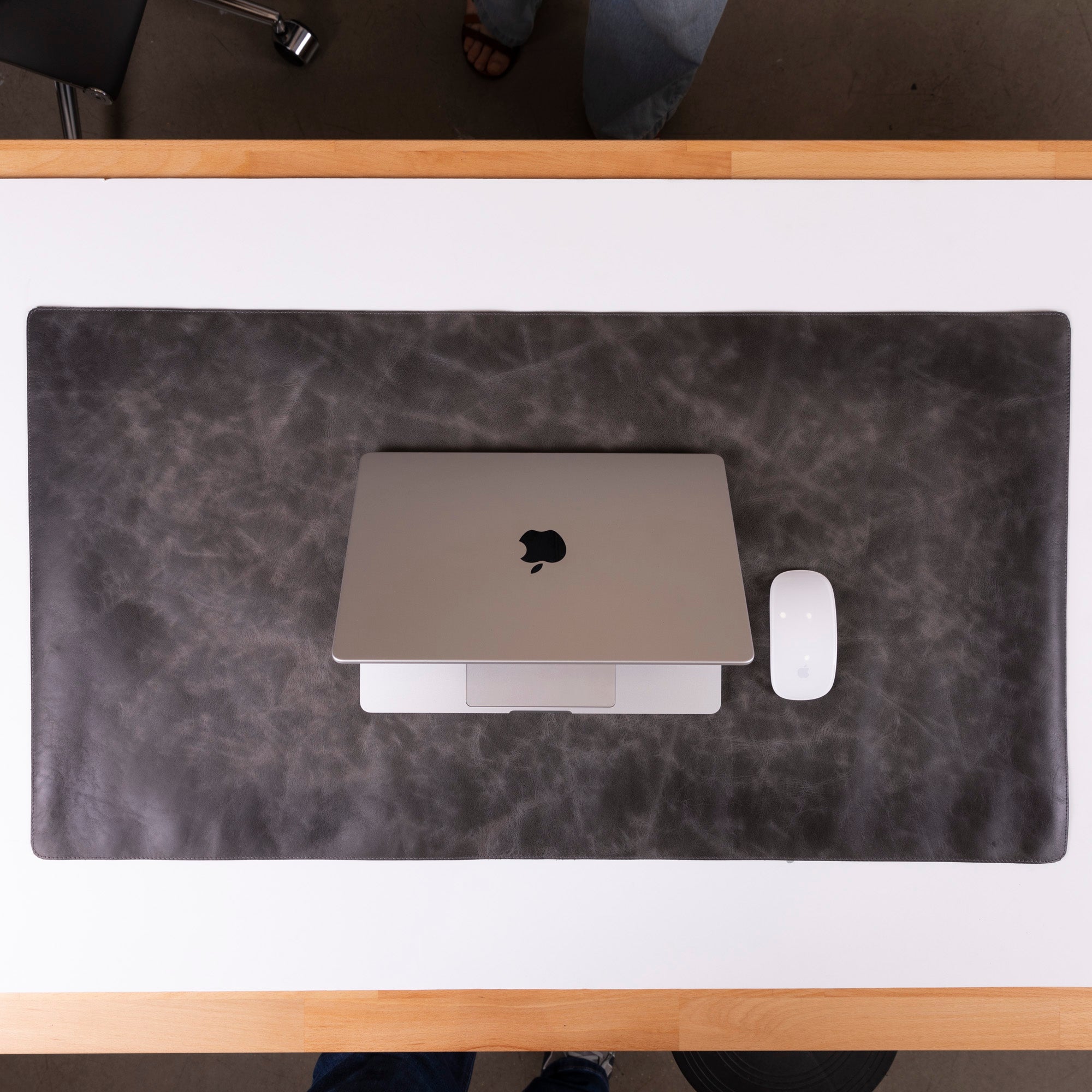 Natural Leather Desk Mat - TORONATA - color_