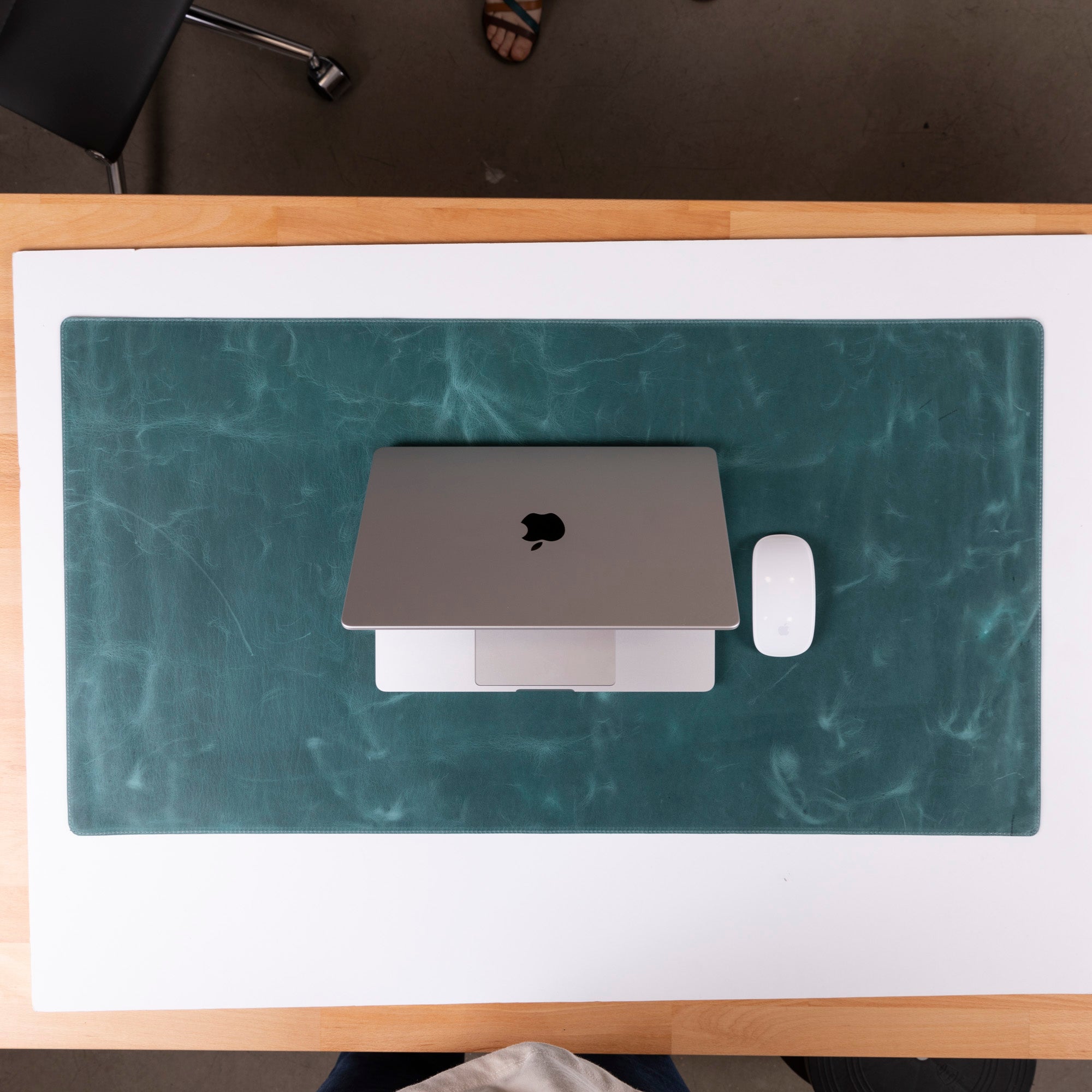Natural Leather Desk Mat - TORONATA - color_