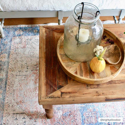 Rosman Distressed Washable Rug Area Rug