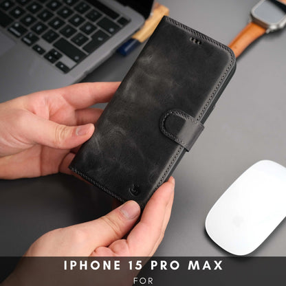 Casper iPhone 16 Pro Max Wallet Case Leather MagSafe - TORONATA - 