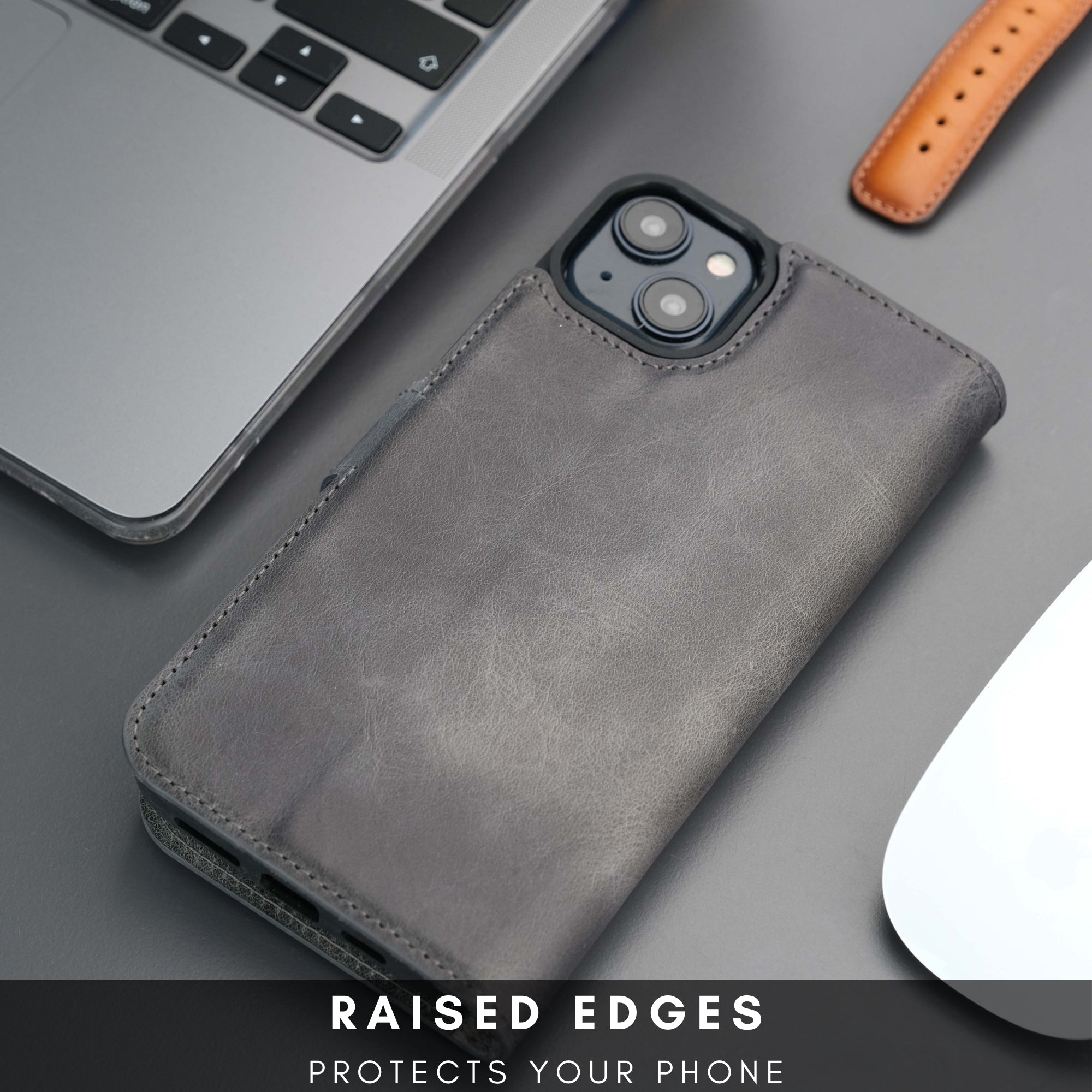 Casper Leather iPhone 14 Plus Wallet Case | MagSafe - TORONATA - 