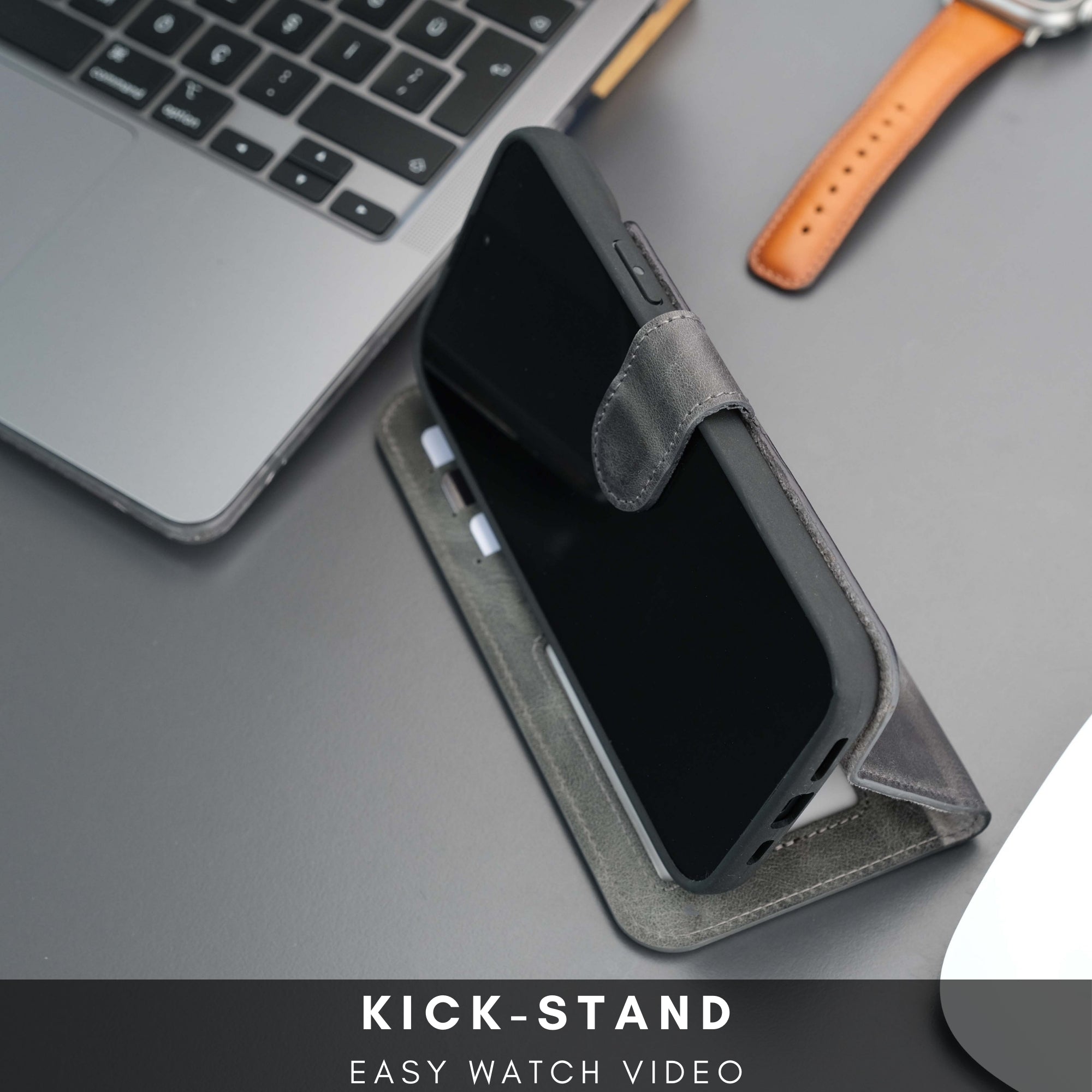 Casper Leather iPhone 14 Plus Wallet Case | MagSafe - TORONATA - 