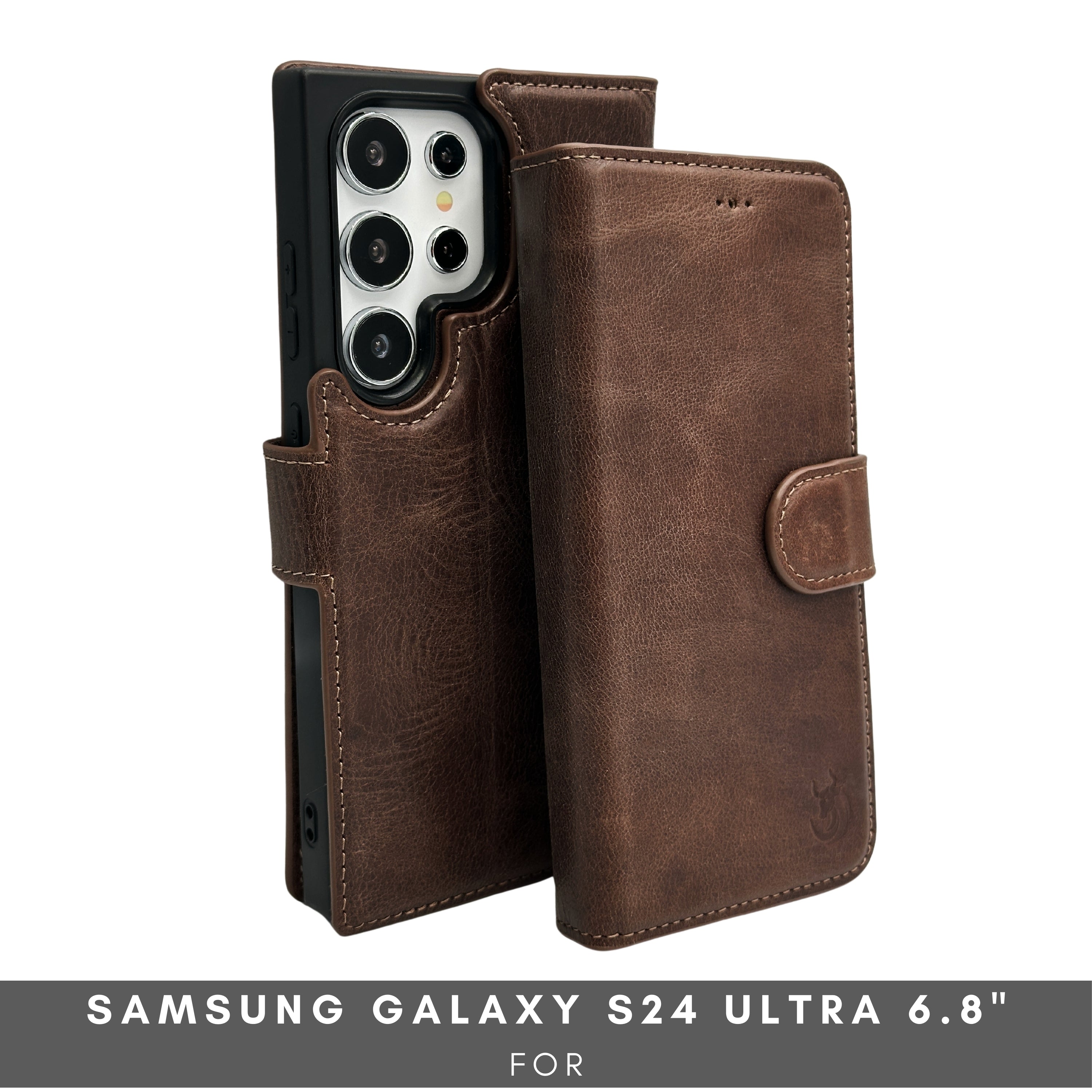 Nevada Samsung Galaxy S24 Ultra Wallet Case-Dark Brown---TORONATA