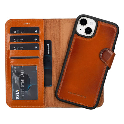 casper iphone 14 series detachable leather wallet case - toronata - 