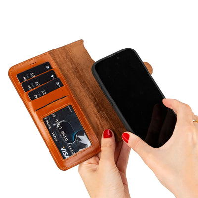 casper iphone 14 series detachable leather wallet case - toronata - 