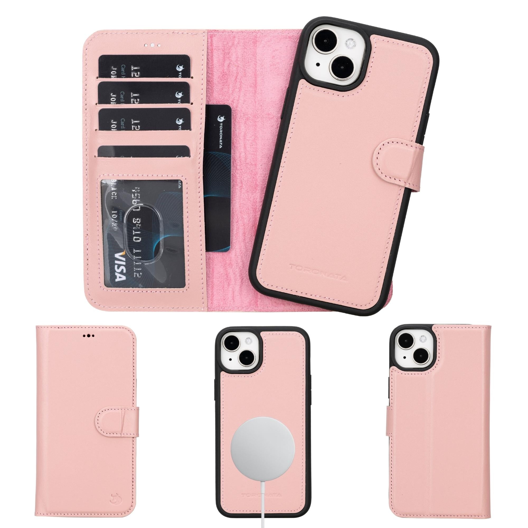 casper iphone 14 series detachable leather wallet case - toronata - 
