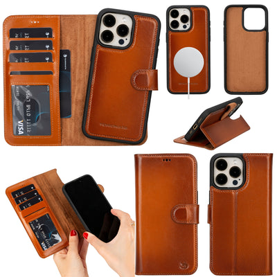 Casper Leather iPhone 14 Plus Wallet Case | MagSafe - TORONATA - 