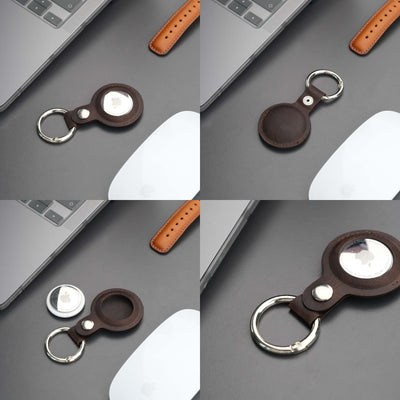 saratoga leather airtag holder - toronata - 