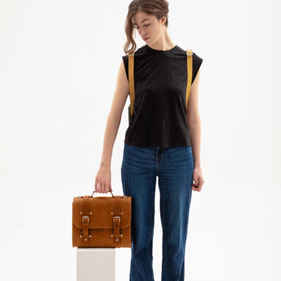 Genuine Leather Briefcase Bag Lora | Women's Work Bag