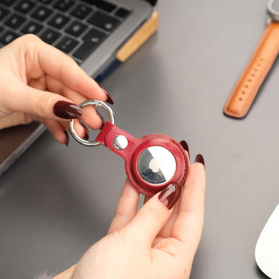 saratoga leather airtag holder - toronata - 