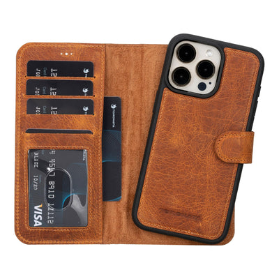 casper iphone 14 series detachable leather wallet case - toronata - 