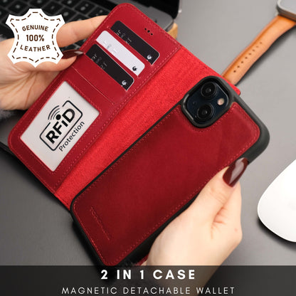 Casper Leather iPhone 14 Plus Wallet Case | MagSafe - TORONATA - 