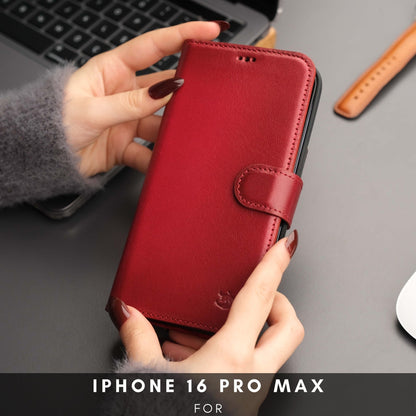 Casper iPhone 16 Pro Max Wallet Case Leather MagSafe - TORONATA - 