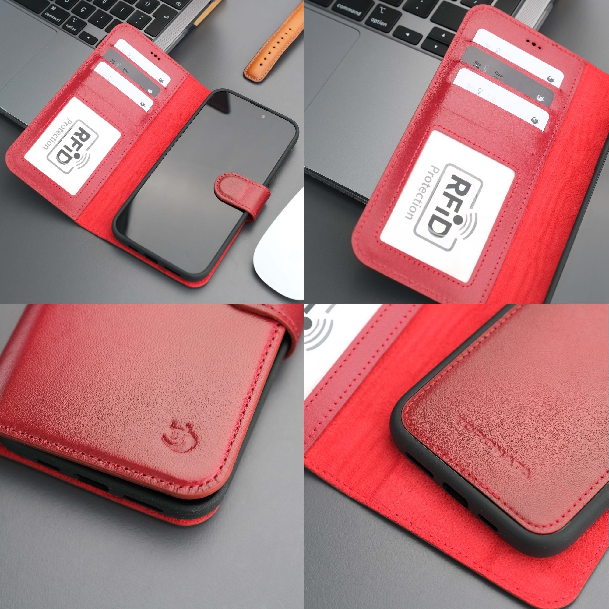 Casper Leather iPhone 14 Plus Wallet Case | MagSafe - TORONATA - 